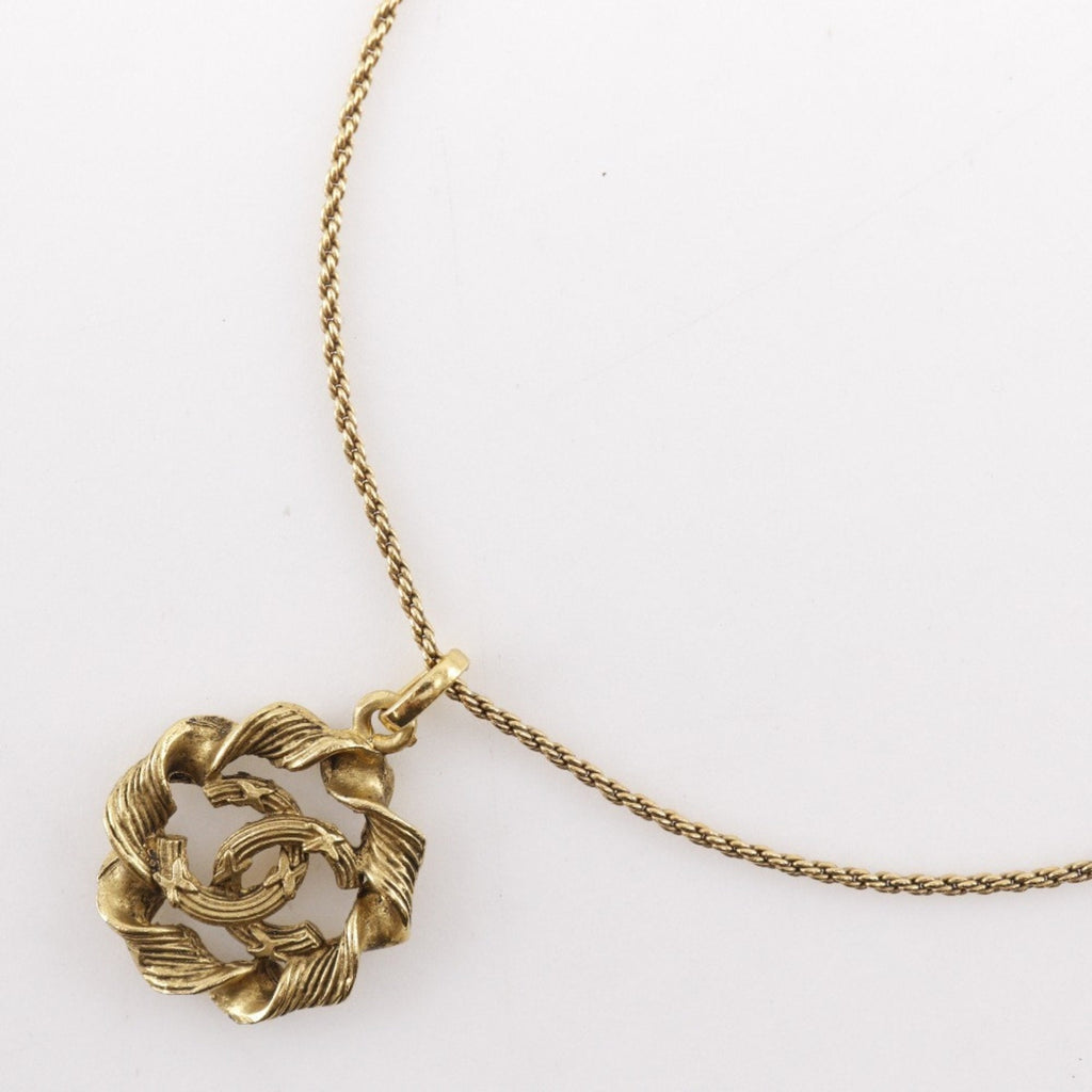 CC Logo Pendant Necklace Metal