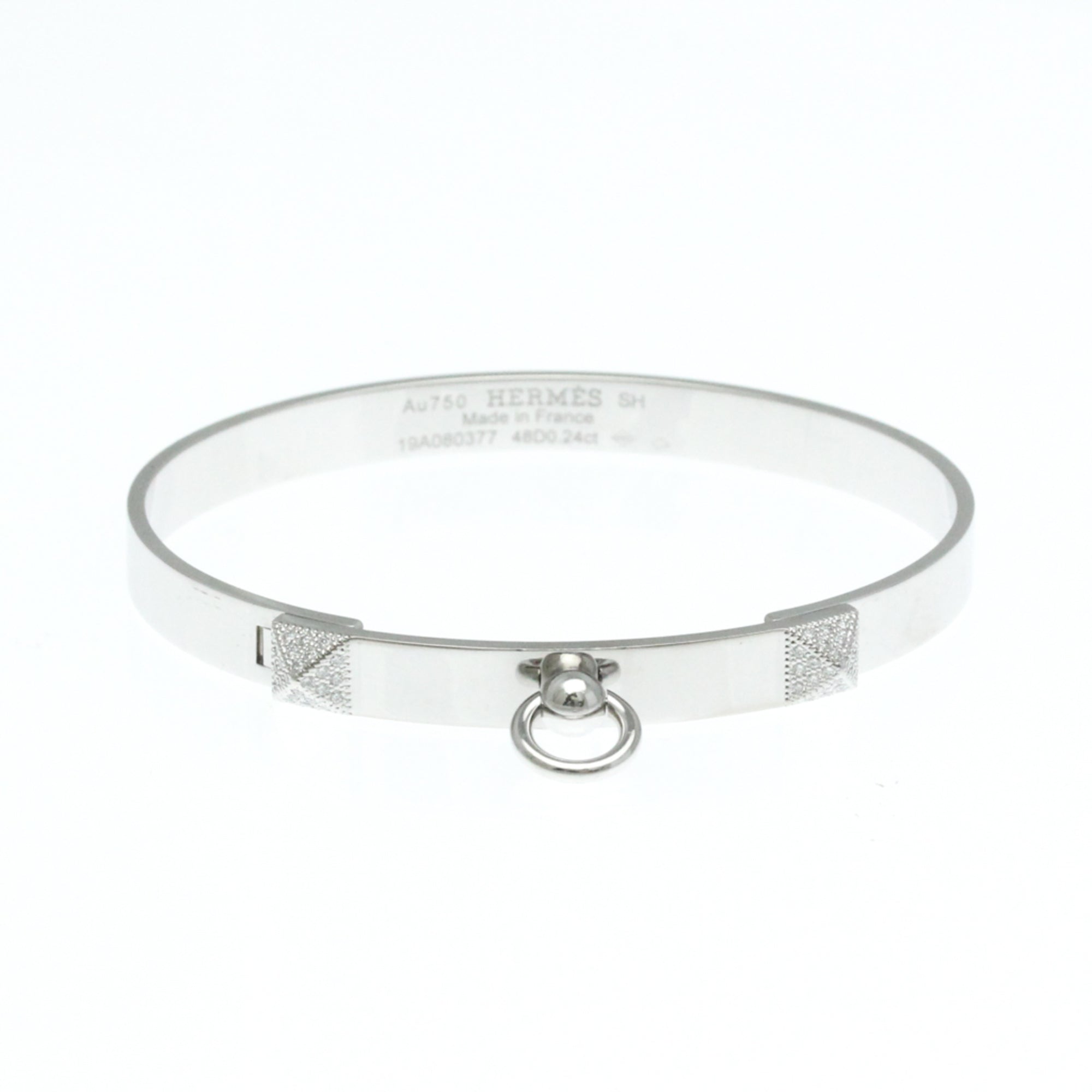 Collier de Chien Bracelet 18K White Gold Small with Diamond