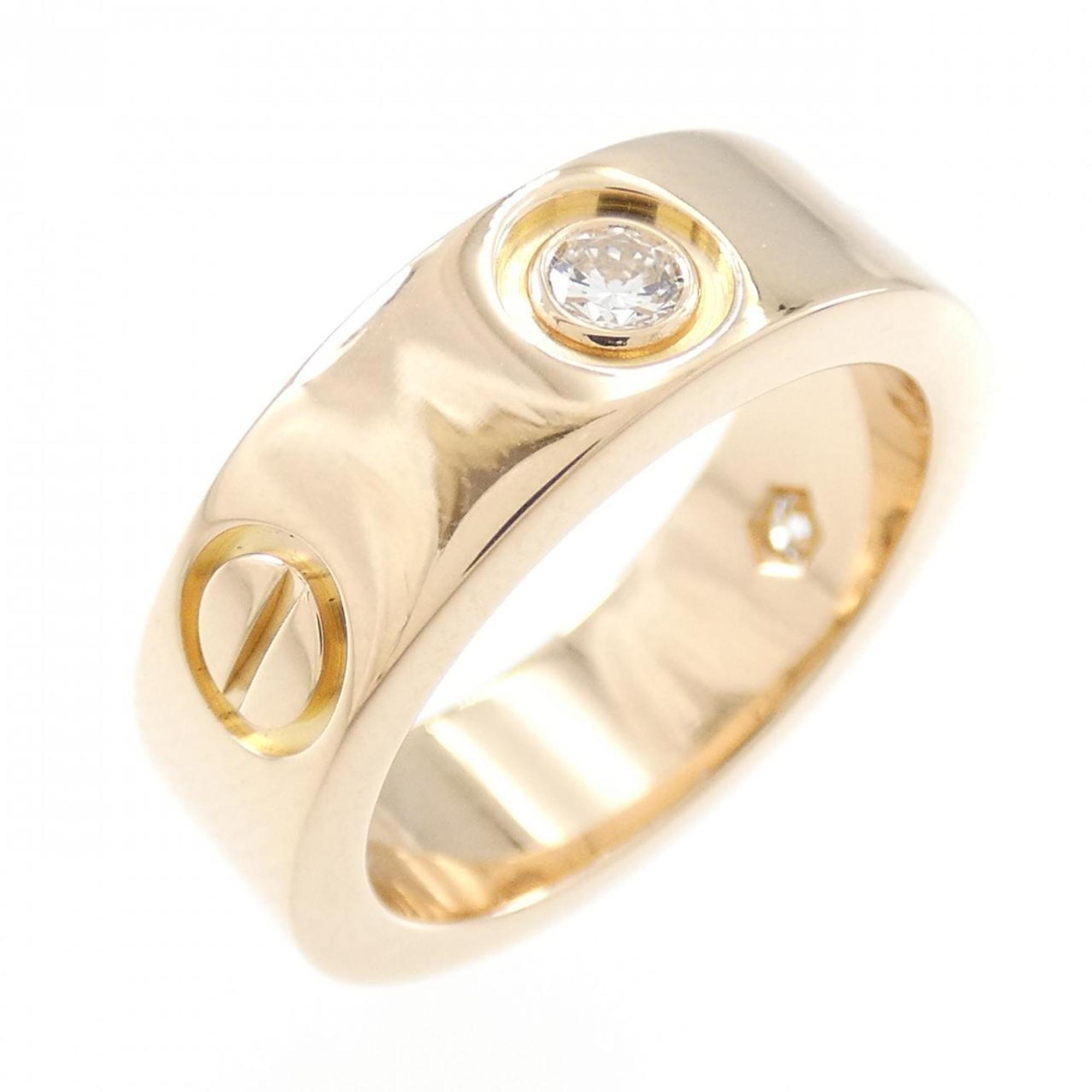 Band Ring 18K Rose Gold with Diamond