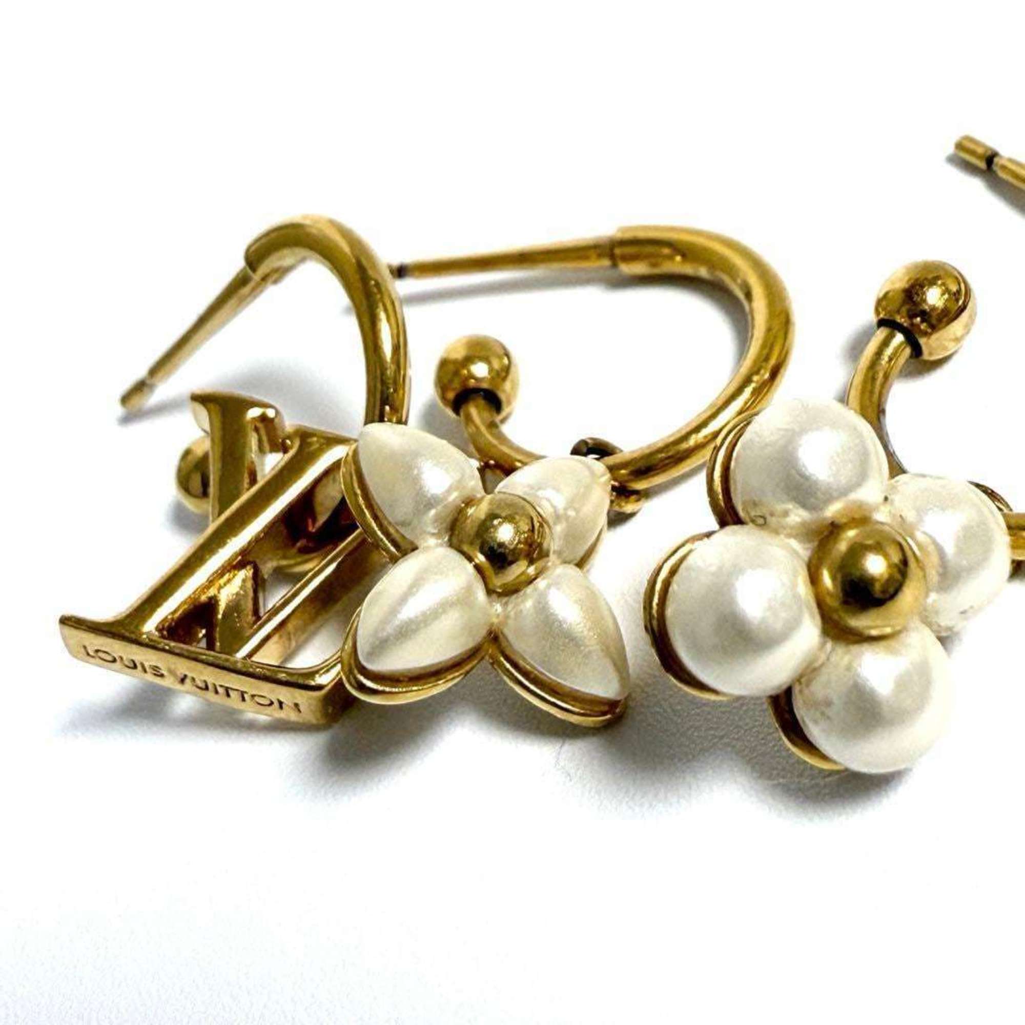 Earrings Artificial Pearl and Metal