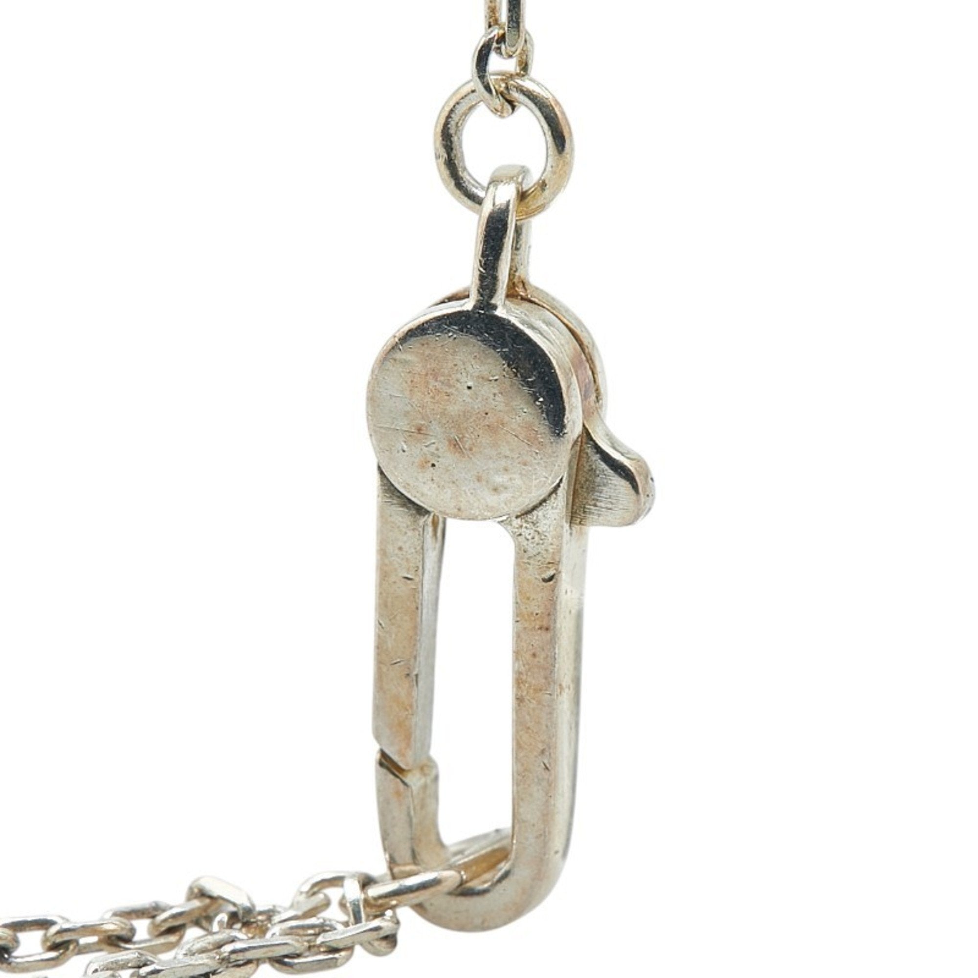 Heart Motif Pendant Necklace Sterling Silver