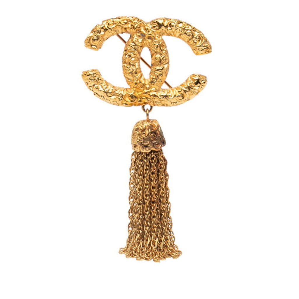 CC Logo Brooch Metal
