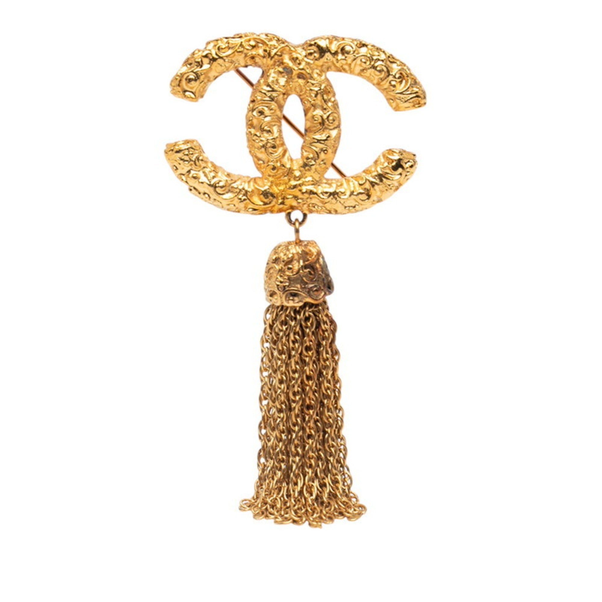 CC Logo Brooch Metal