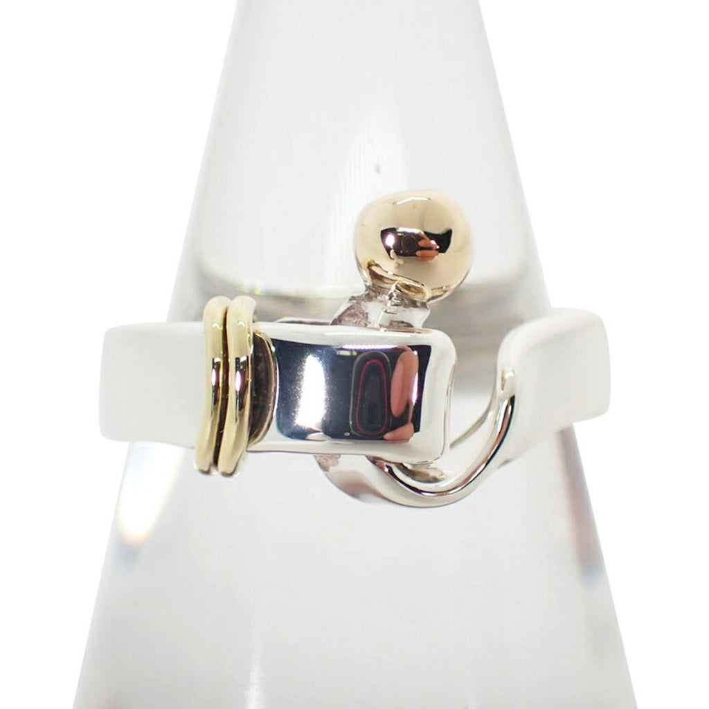 Band Ring Sterling Silver and 18K Yellow Gold