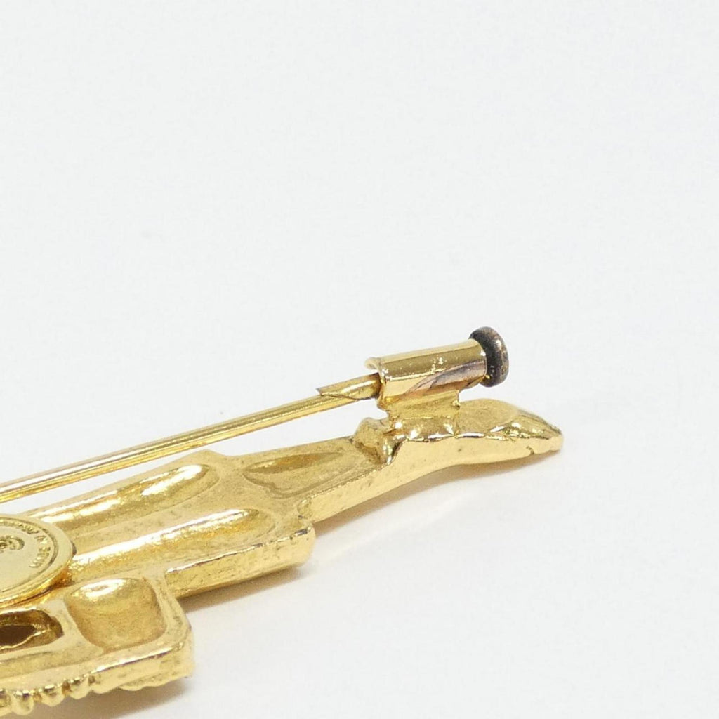 Brooch Gold-Tone Metal