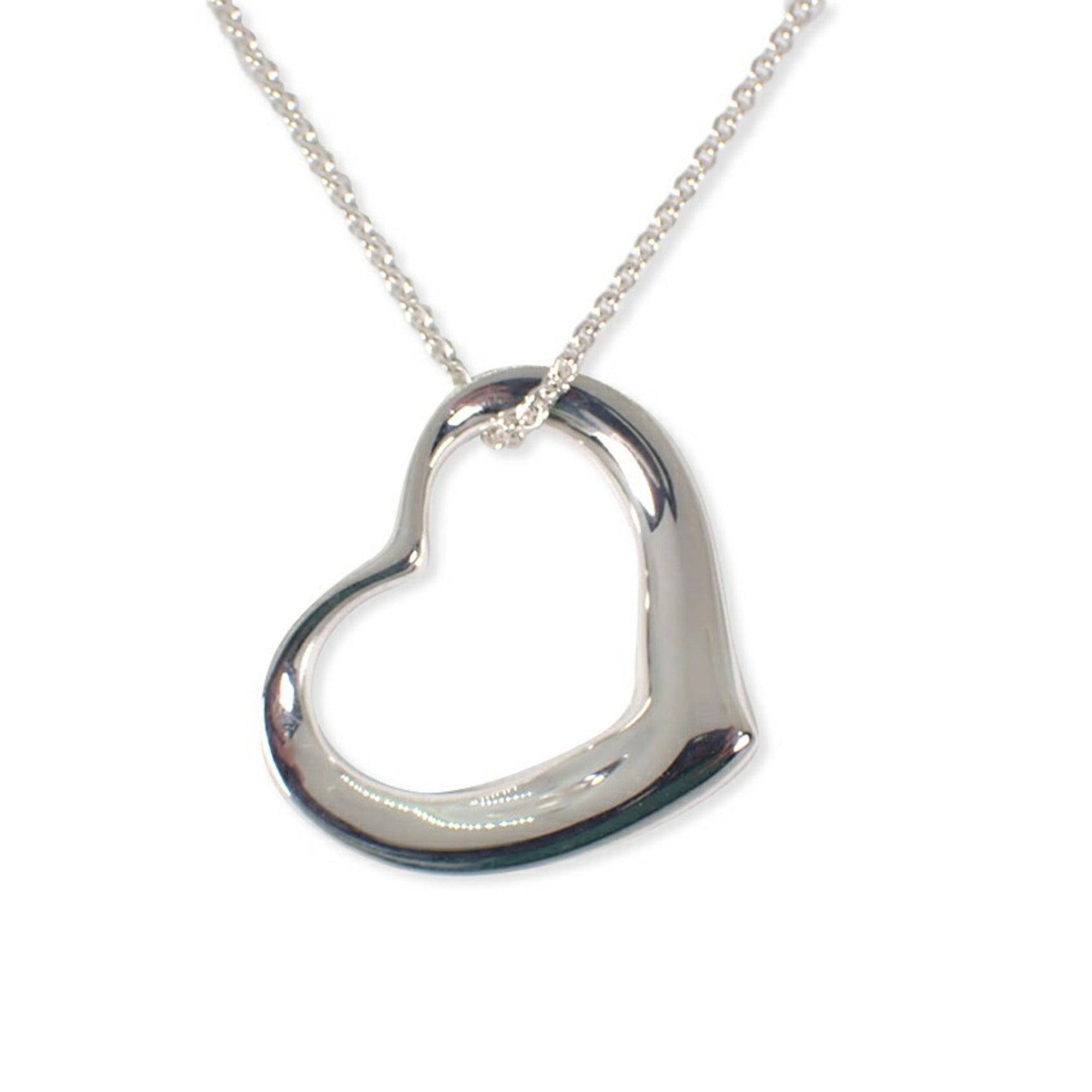 Heart Pendant Necklace Sterling Silver