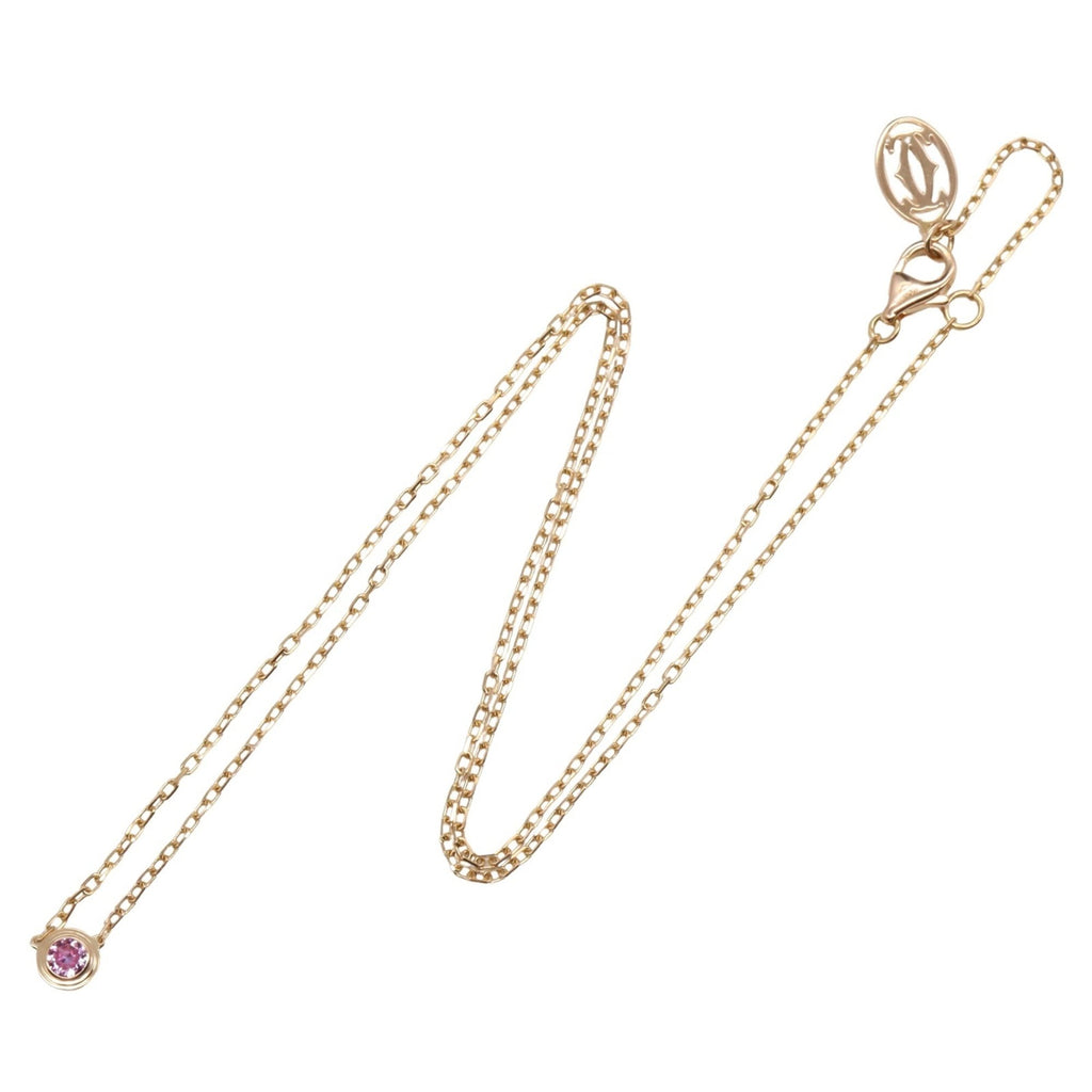 Amour Pendant Necklace 18K Rose Gold with Sapphire