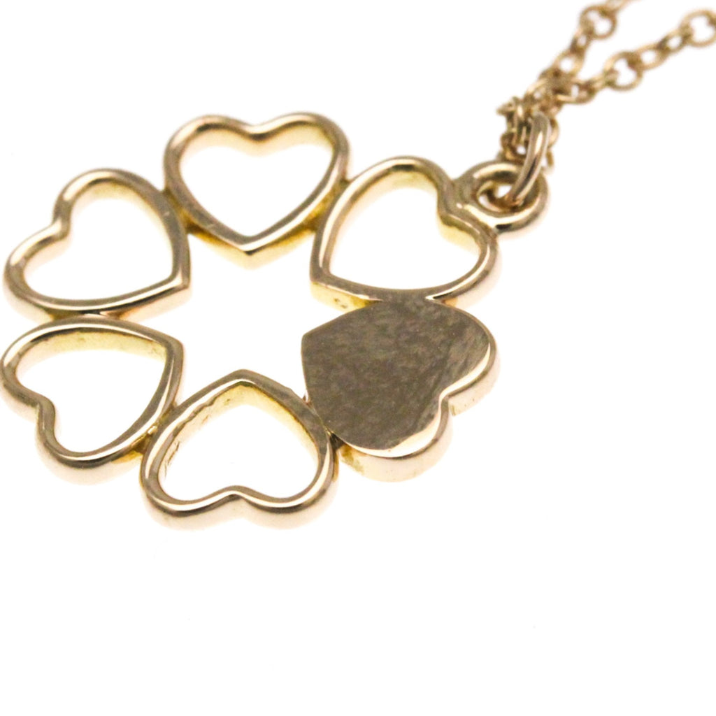 Crown Of Hearts Pendant Necklace 18K Rose Gold