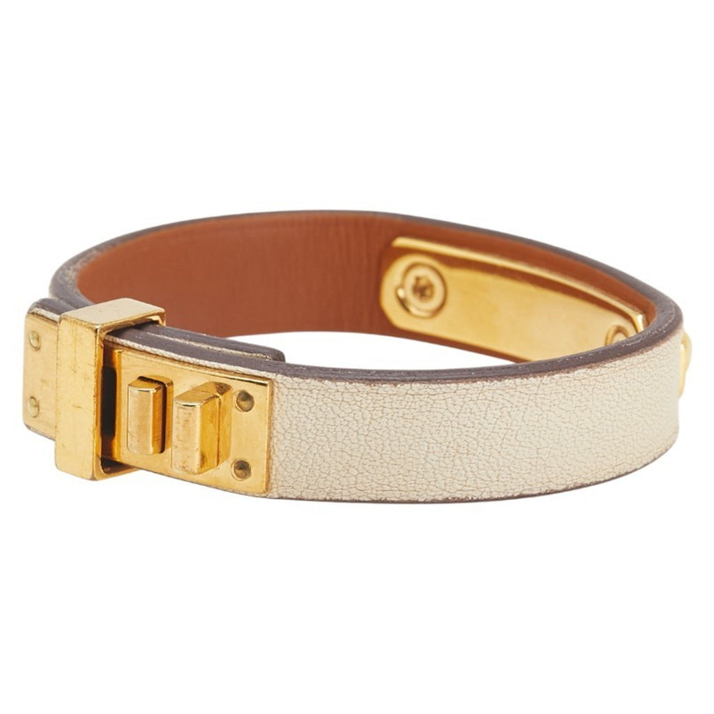Charm Bracelet Swift Leather Off-White