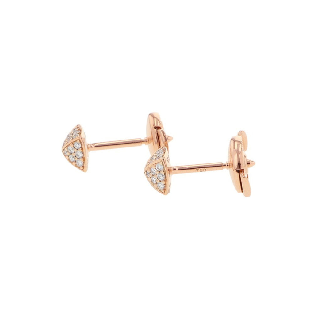 Clous Earrings 18K Rose Gold with Diamond 18K Rose Gold