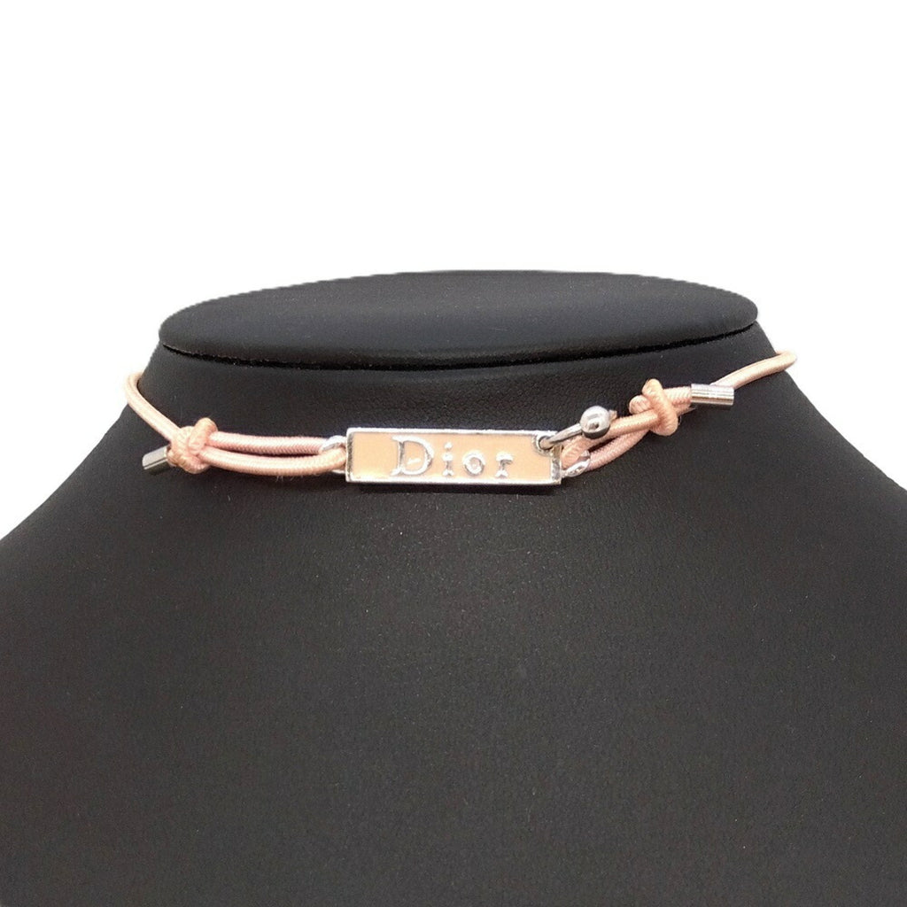 Choker Necklace Rubber Pink Plate