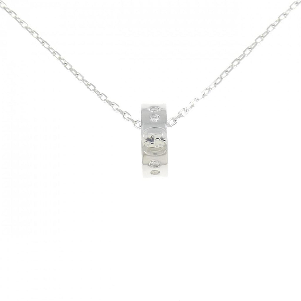 Icon Amor Pendant Necklace 18K White Gold with Diamond