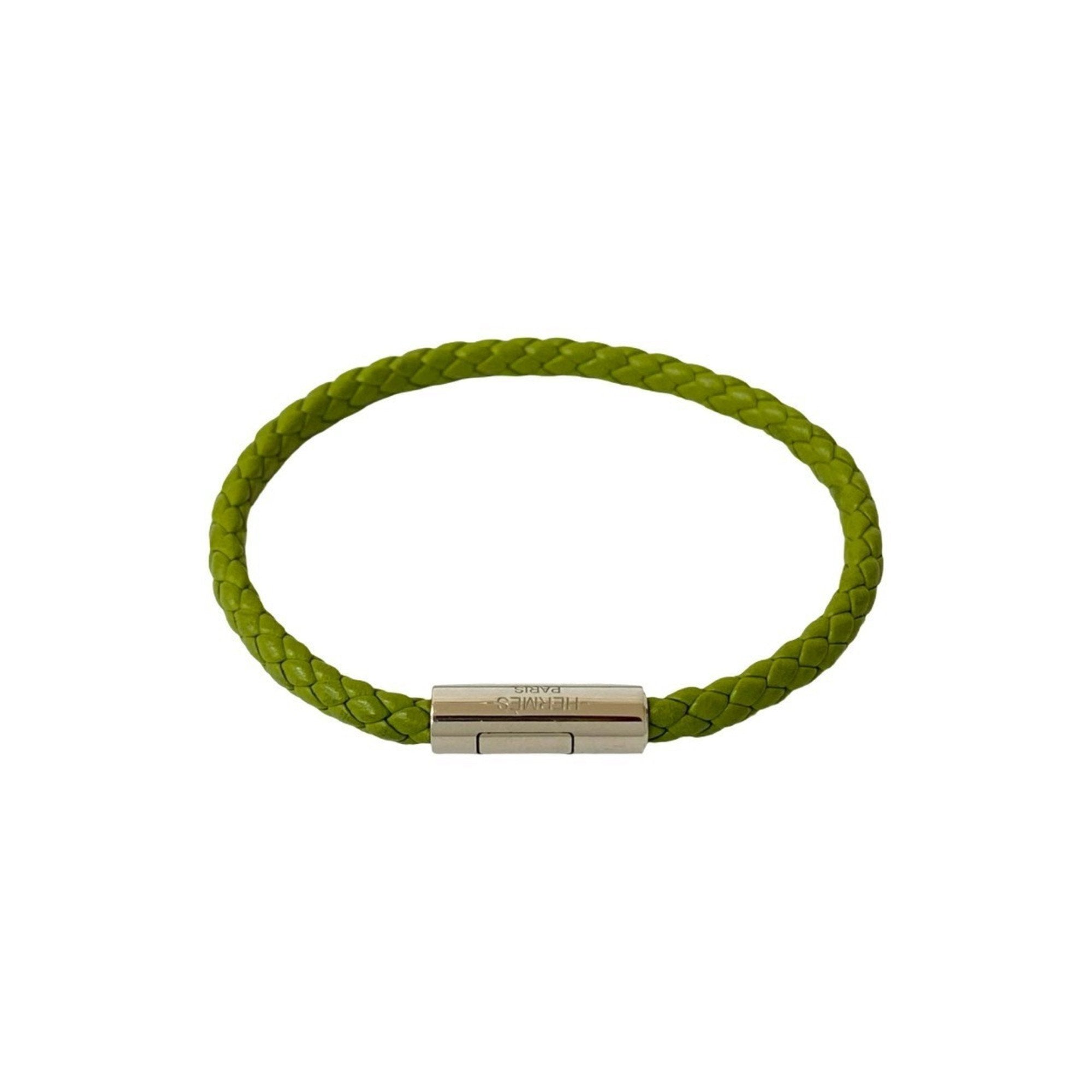Charm Bracelet Leather Green