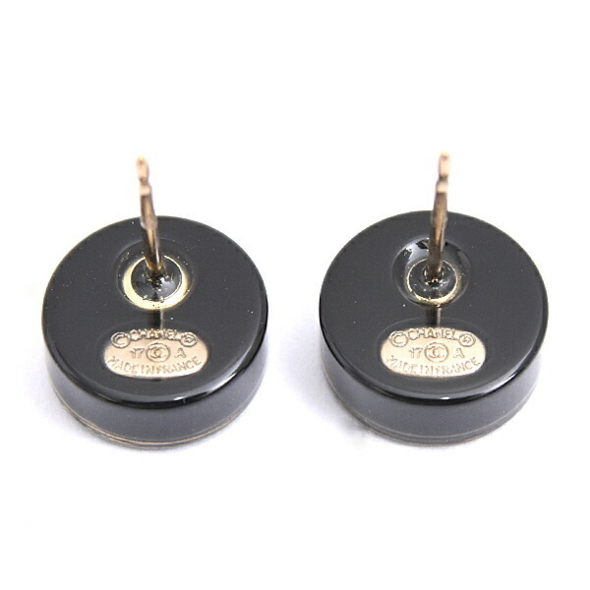 CC Logo Round Earrings Metal