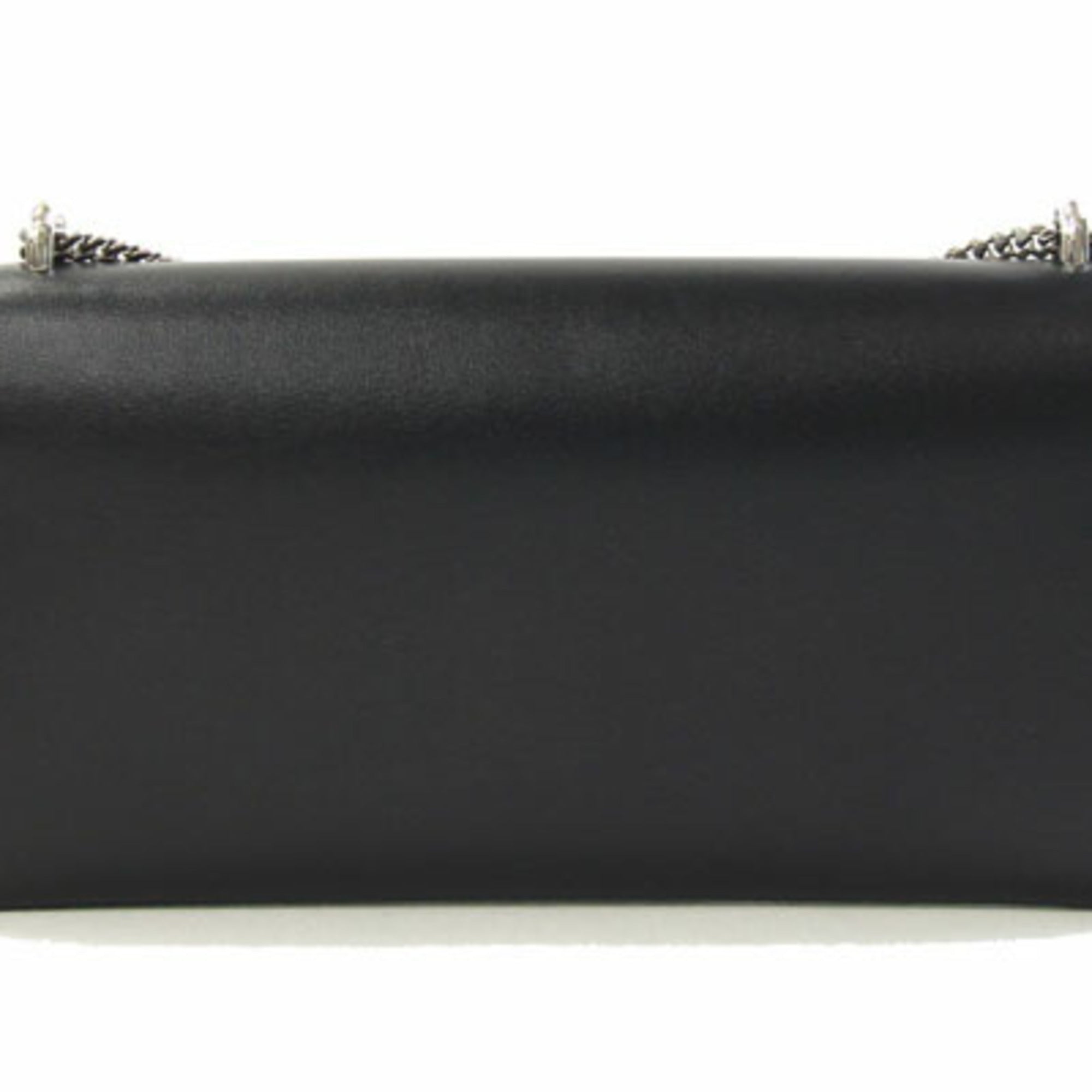 Triangle Logo Envelope Chain Crossbody Bag Leather