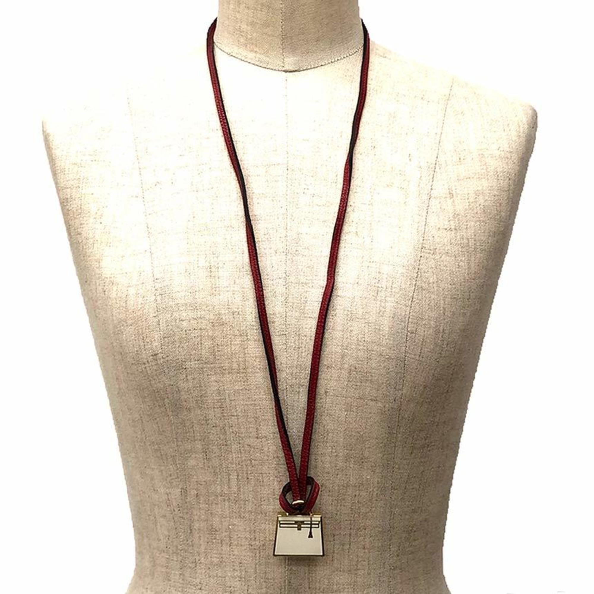 Choker Necklace Leather Cord Red