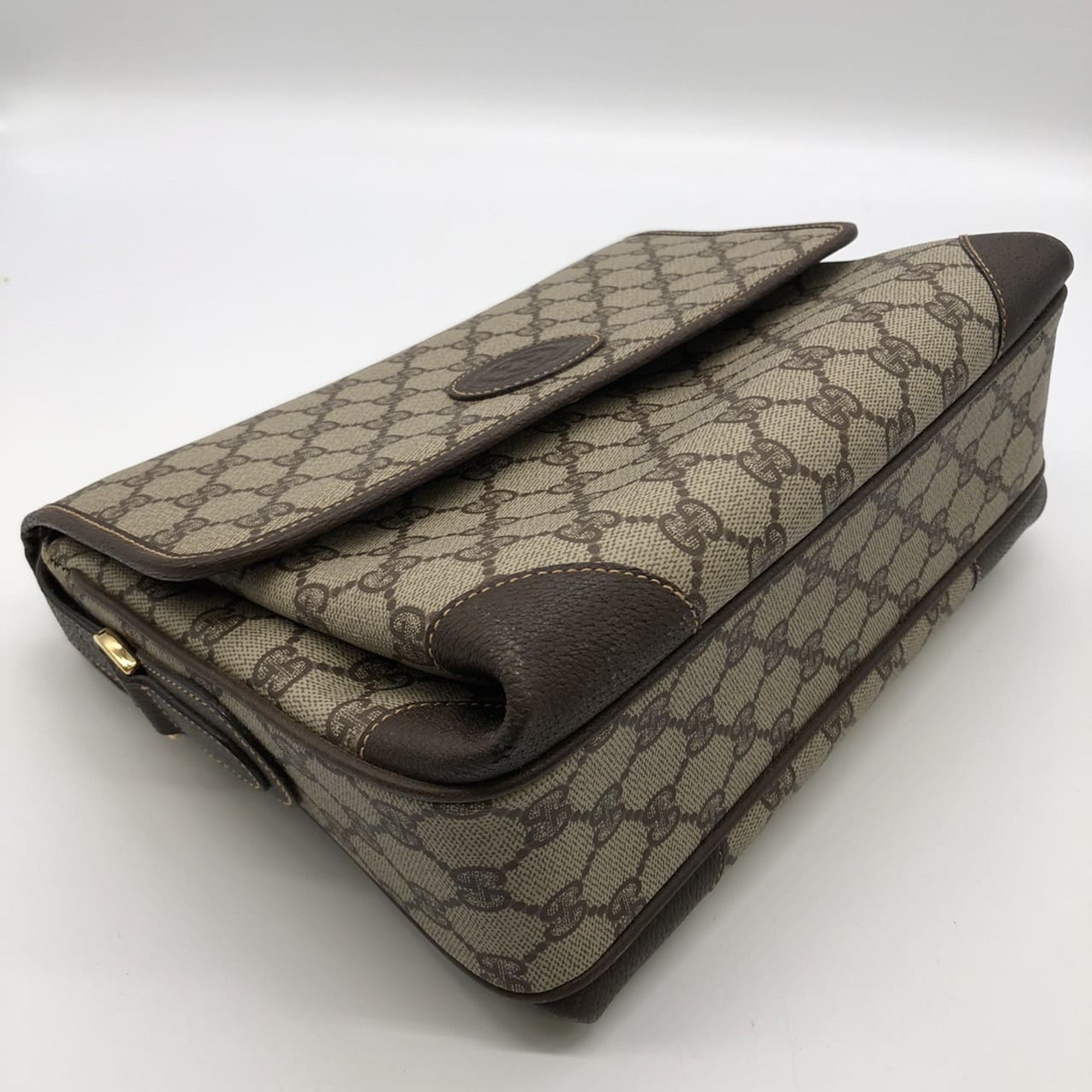 Flap Messenger Bag GG Coated Canvas Medium