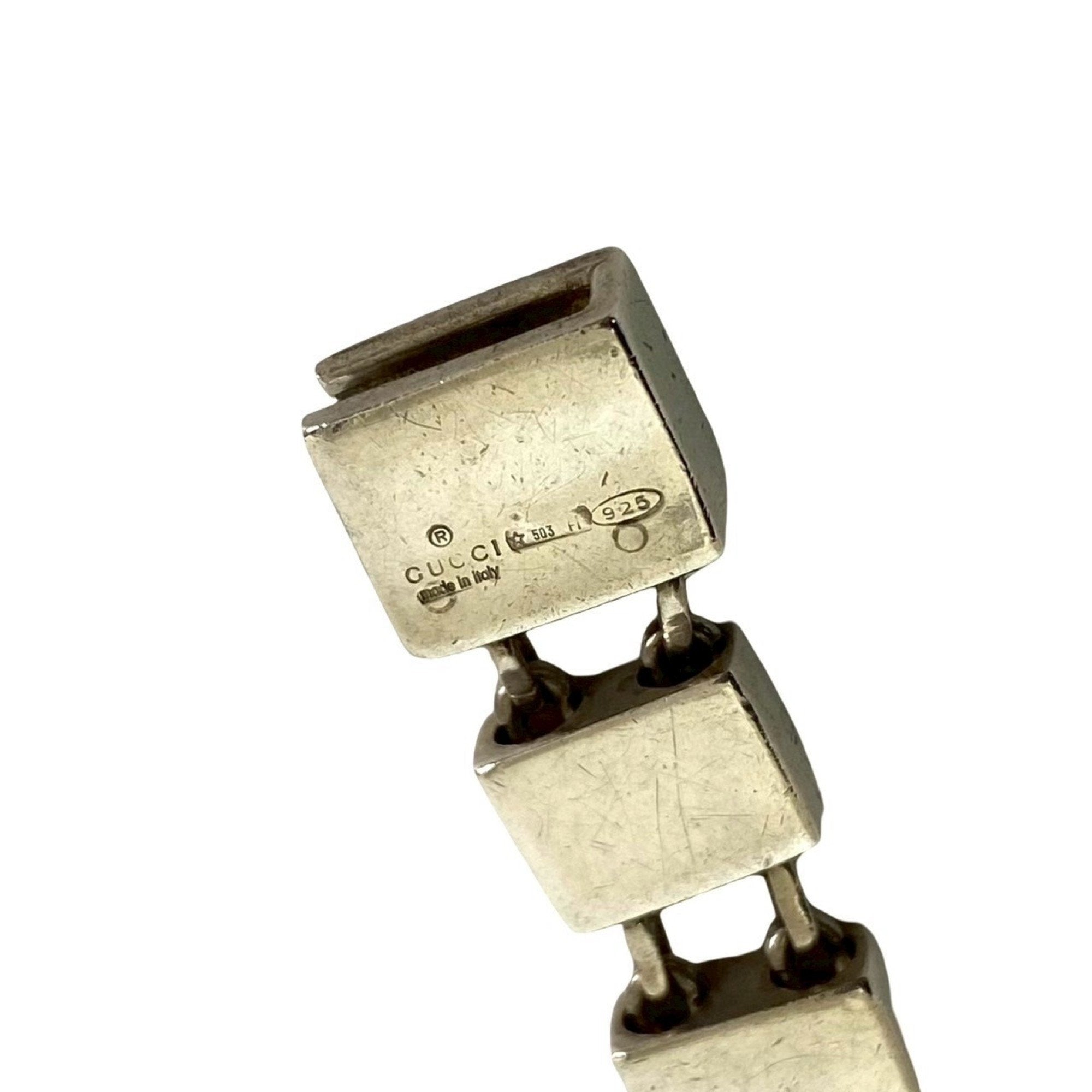 Square Chain Bracelet Sterling Silver