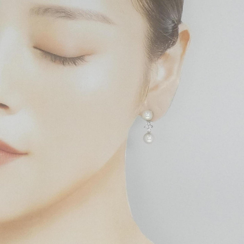 Earrings Pearl Platinum
