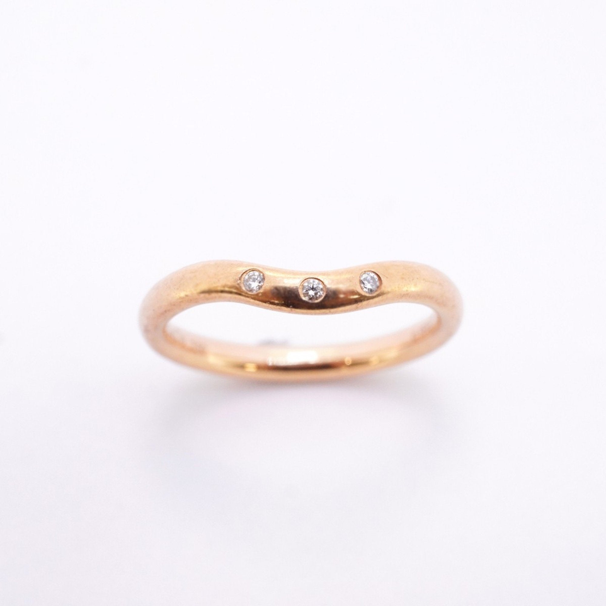 Band Ring 18K Rose Gold with Diamond