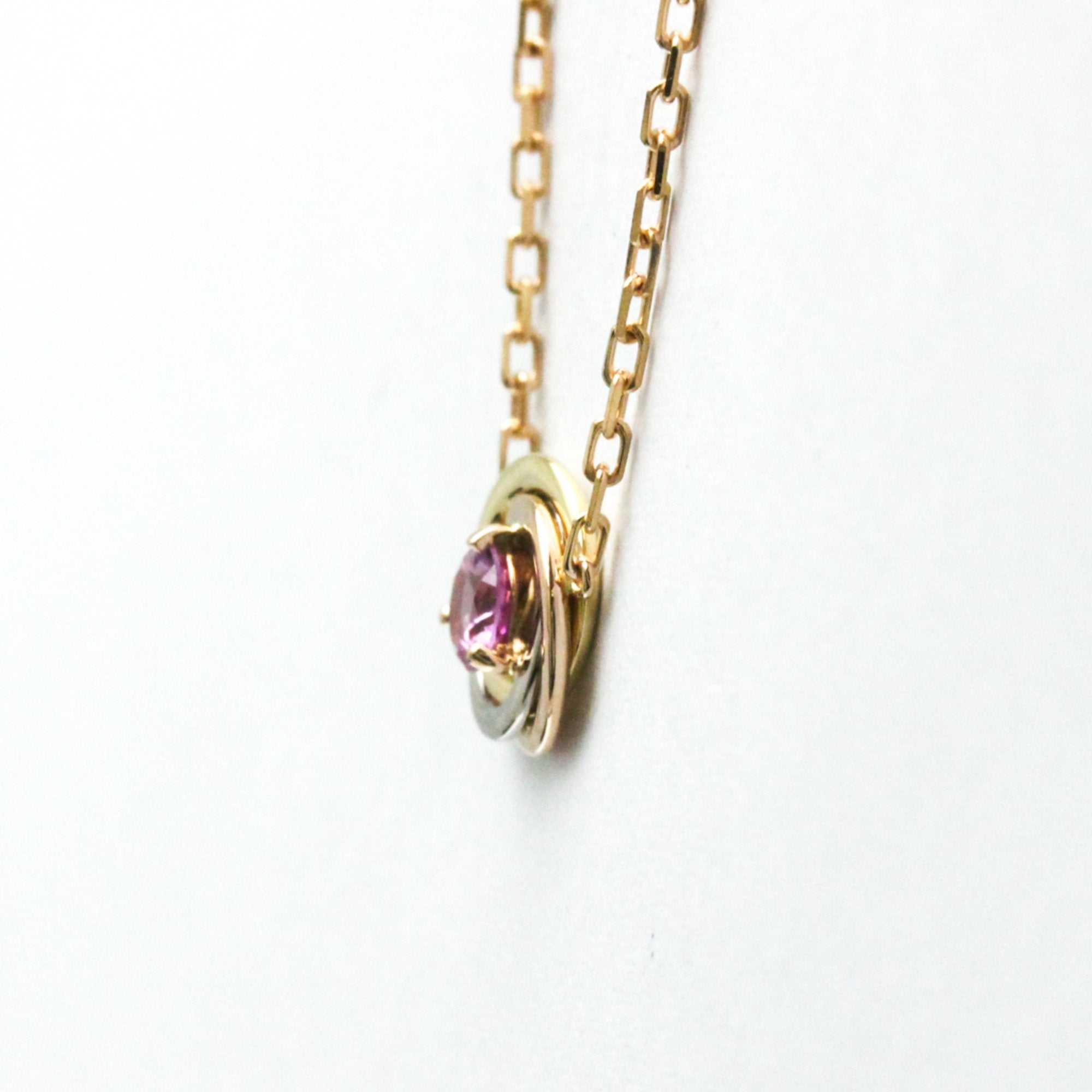 Trinity Pendant Necklace 18K Tricolor Gold