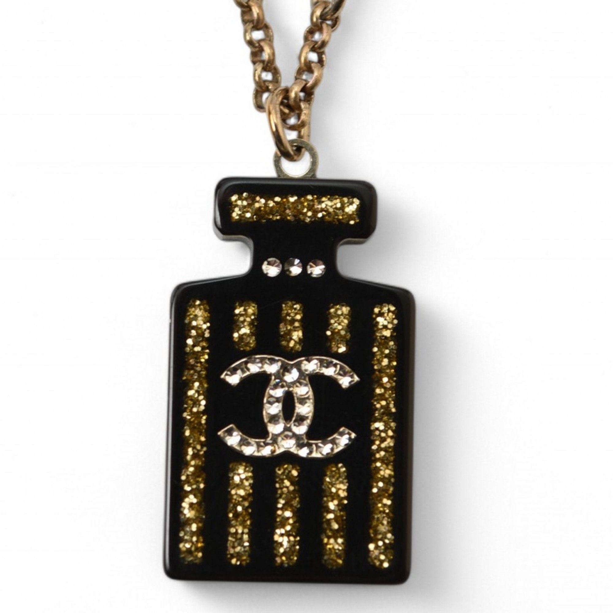 CC Logo Pendant Necklace Metal
