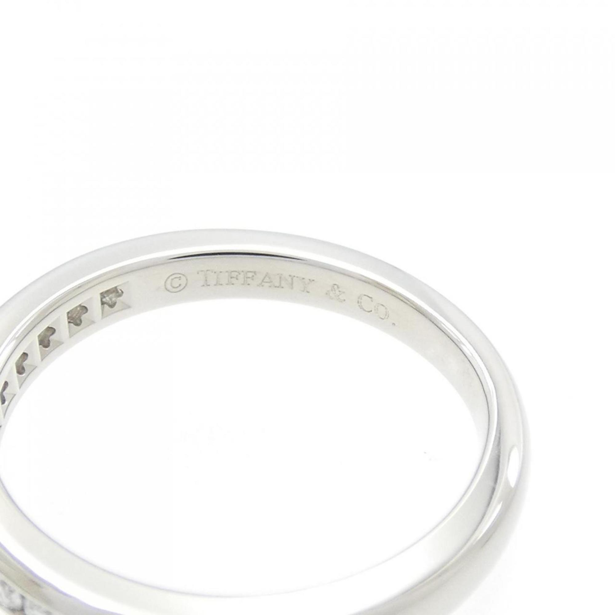 Half Circle Channel Setting Ring Platinum with Diamond