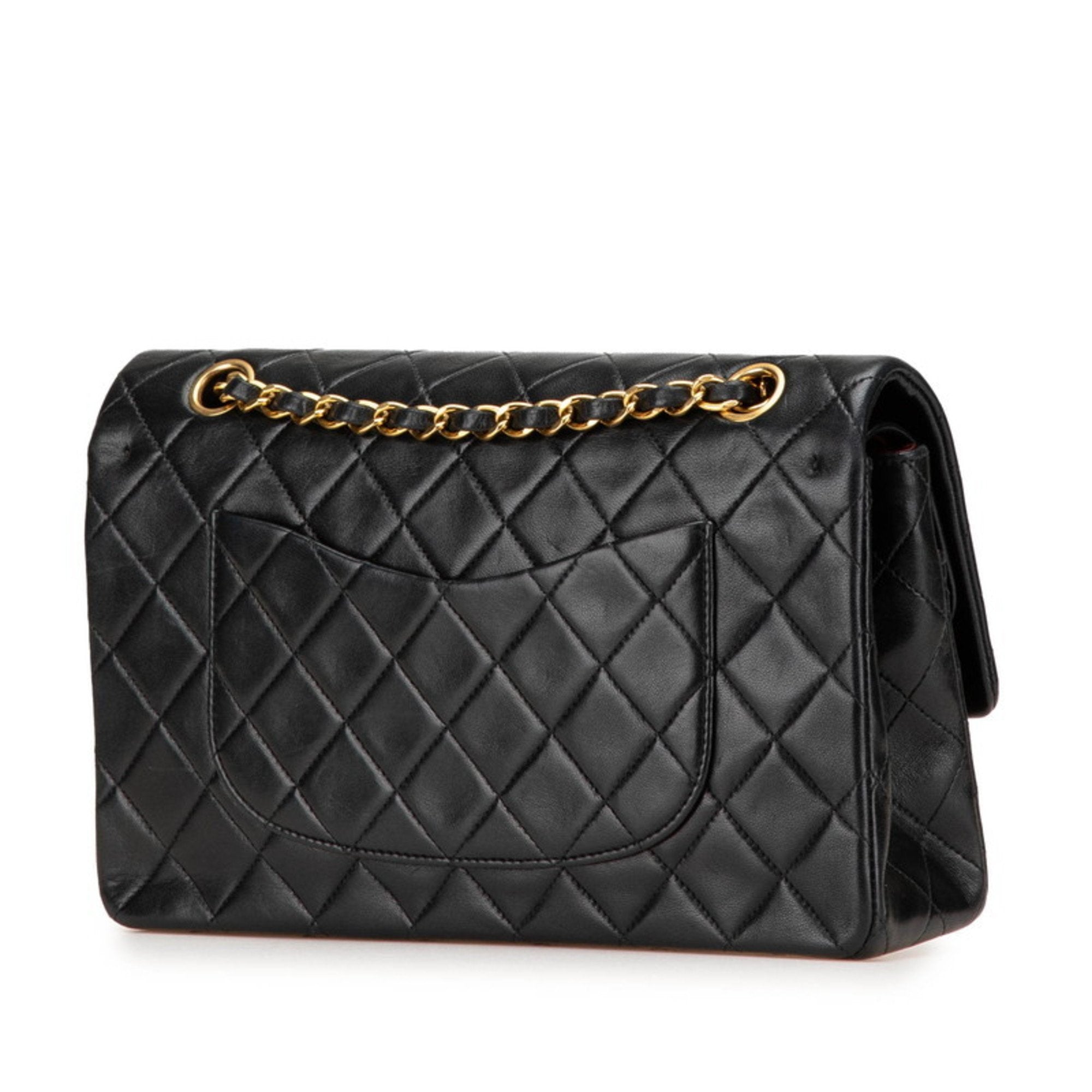Vintage Classic Double Flap Bag Quilted Lambskin Medium