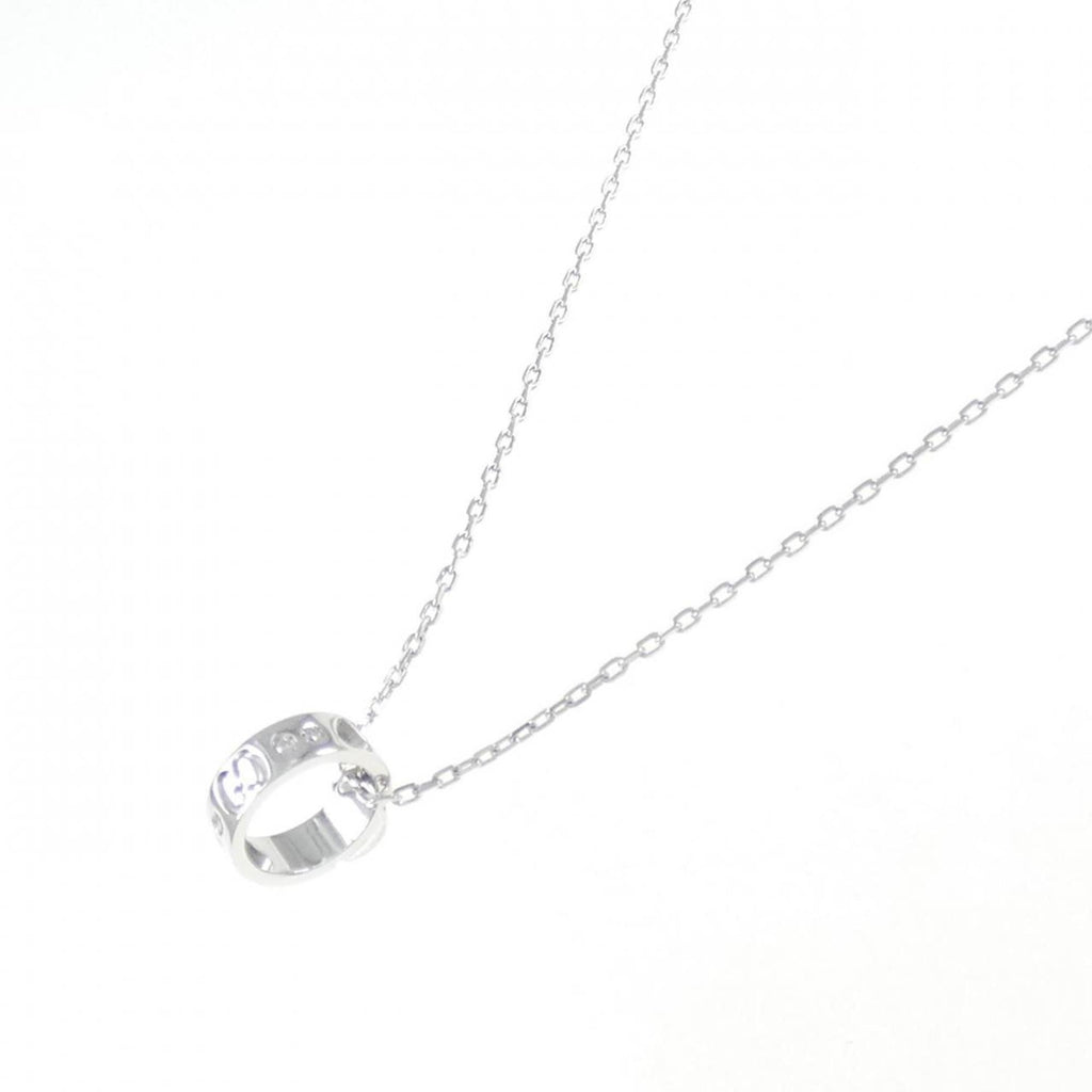 Icon Amor Pendant Necklace 18K White Gold with Diamond