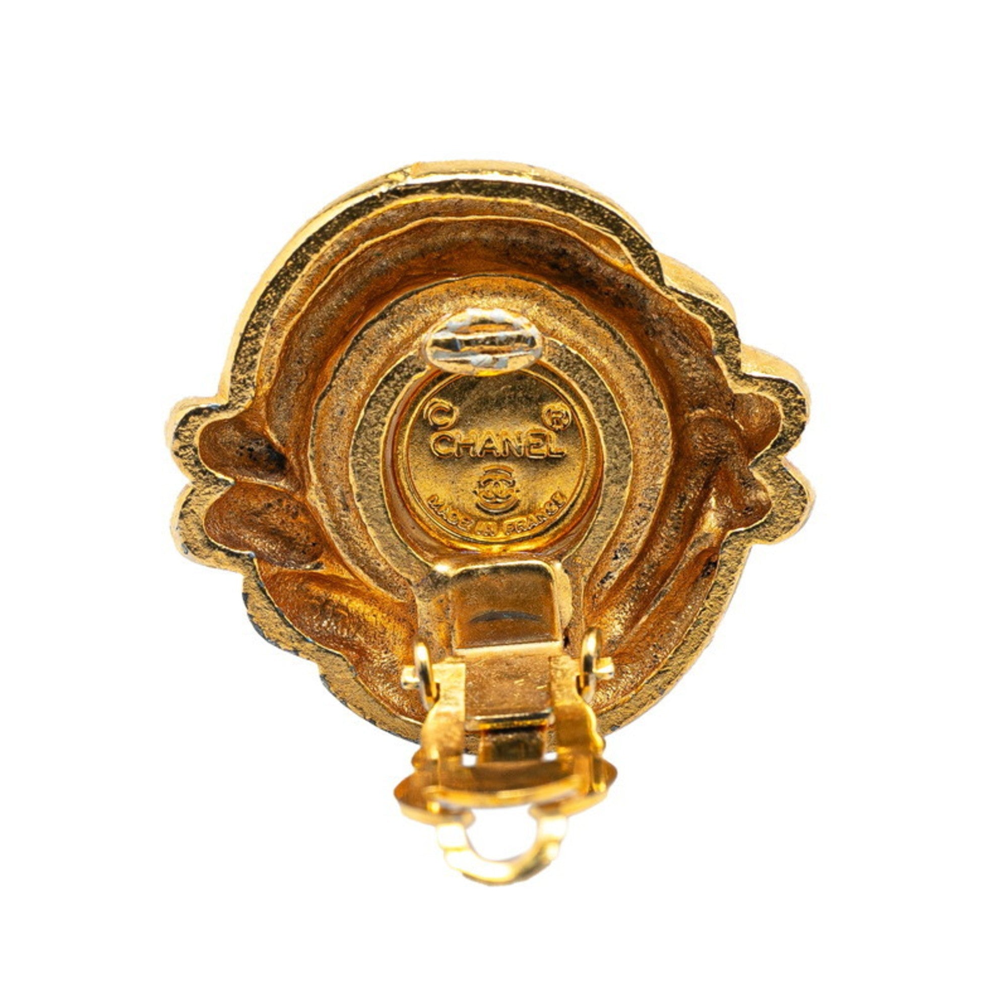 Clip-On Earrings Pearl Clip-On Gold-Tone Metal