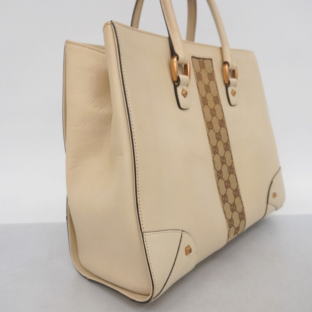 Animalier Web Top Handle Tote Leather Medium
