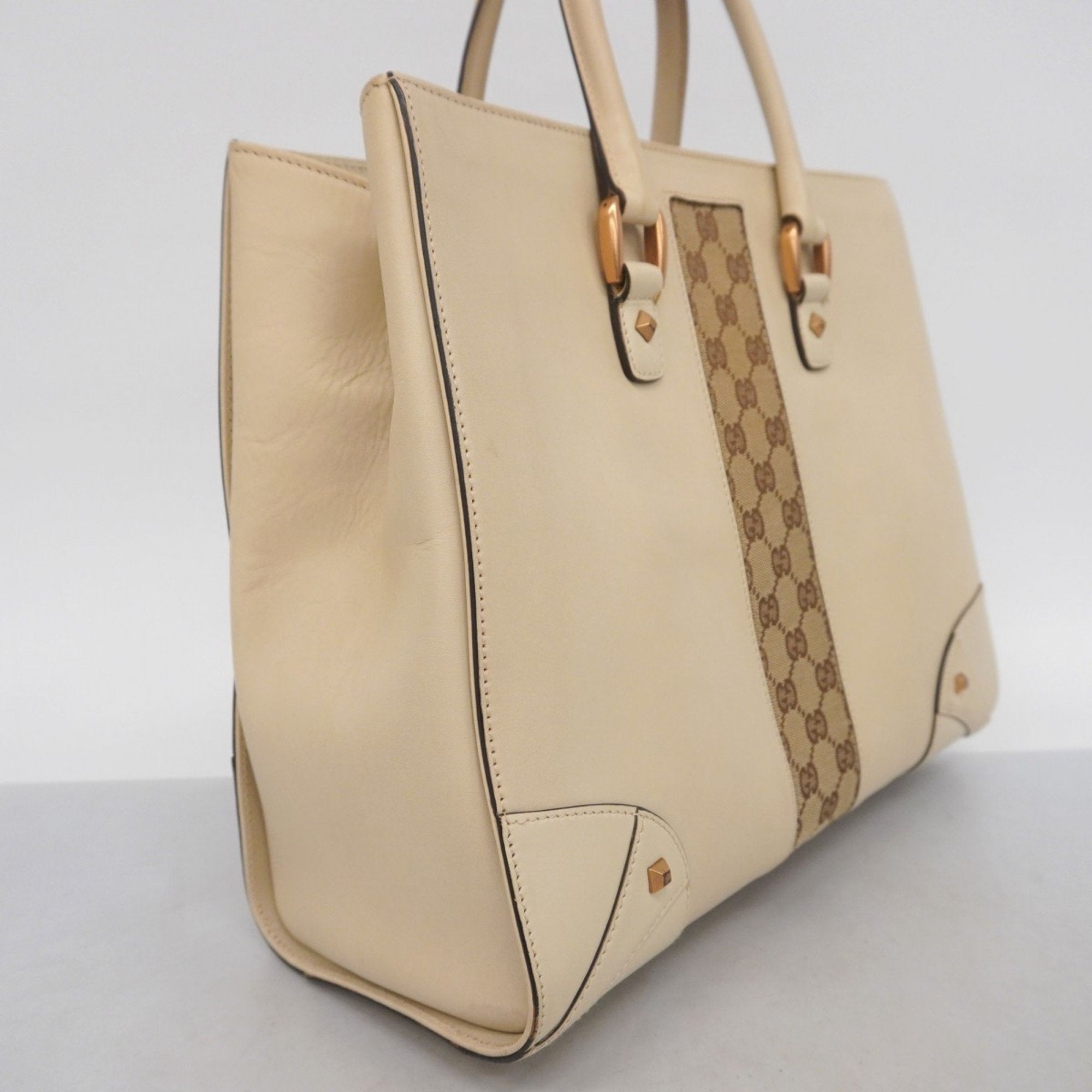 Animalier Web Top Handle Tote Leather Medium