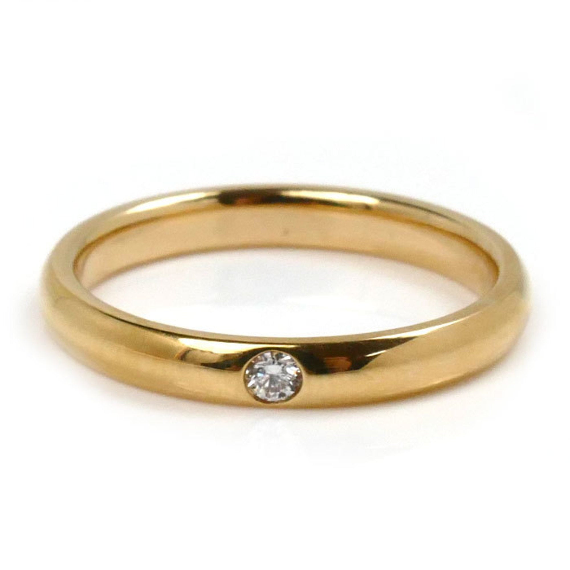 Band Ring 18K Rose Gold with Diamond