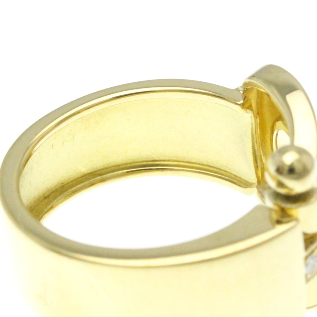 Band Ring 18K Yellow Gold with Diamond Large