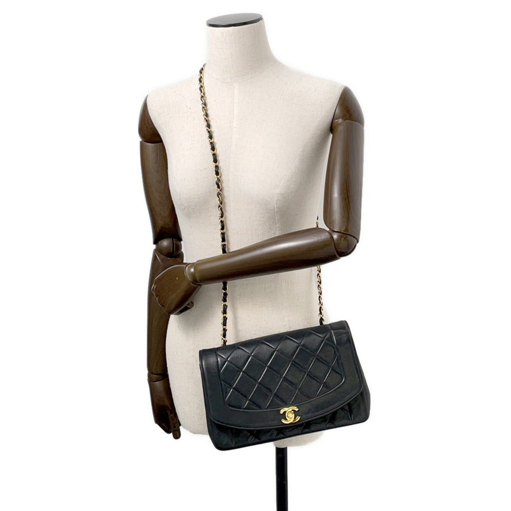 Vintage Diana Flap Bag Quilted Lambskin Medium