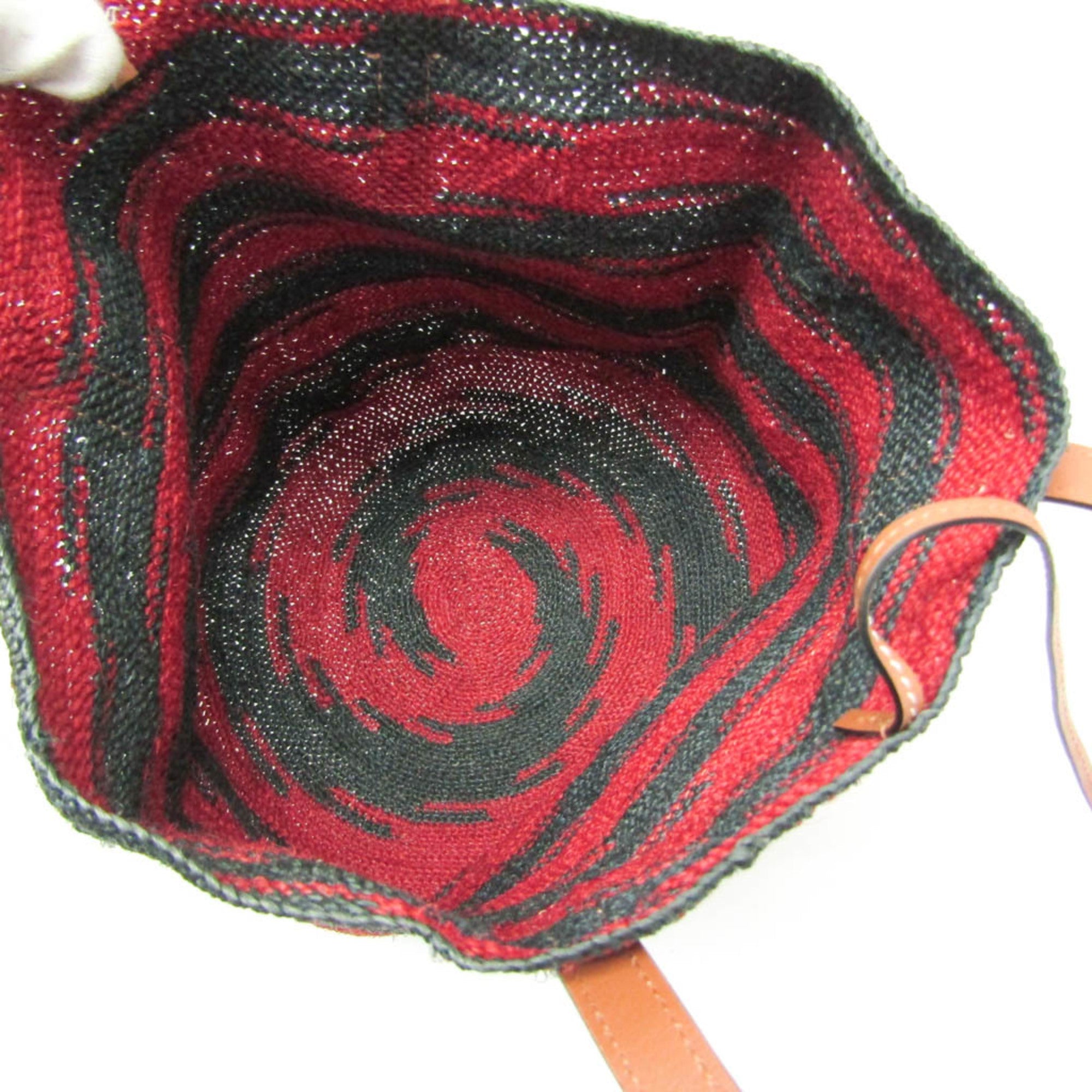 Square Basket Tote Woven Raffia Small