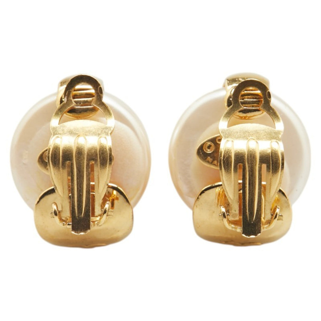CC Logo Clip-On Earrings Metal Gold-Tone Metal