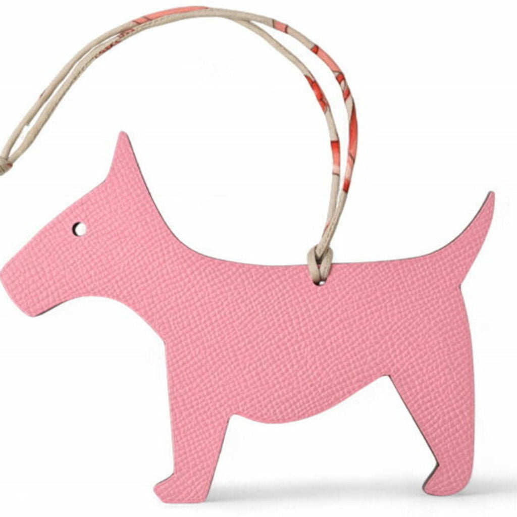 Charm Leather Bordeaux and Pink Handbag Charm