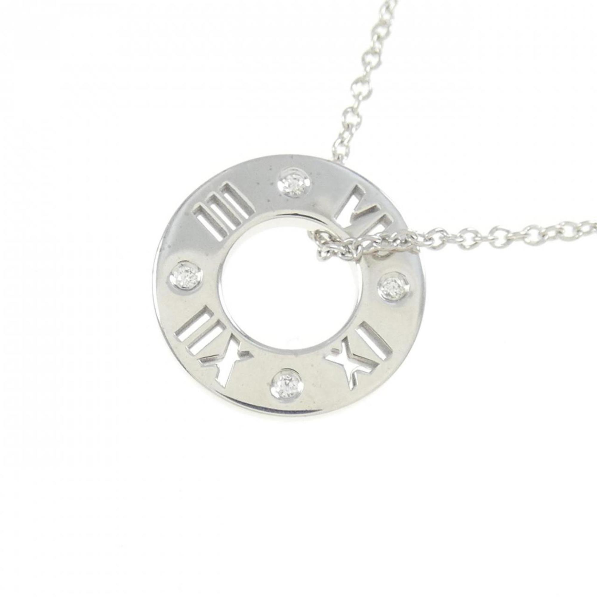 Atlas Pendant Necklace 18K White Gold