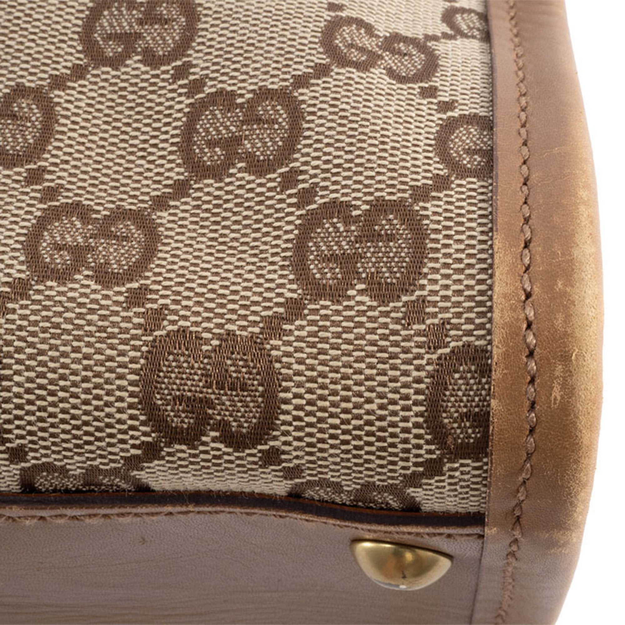 Web Strap Zip Messenger Bag GG Canvas Small