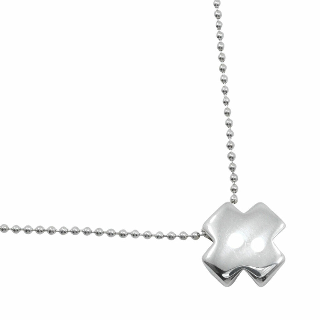Roman Cross Pendant Necklace Sterling Silver Ball Chain