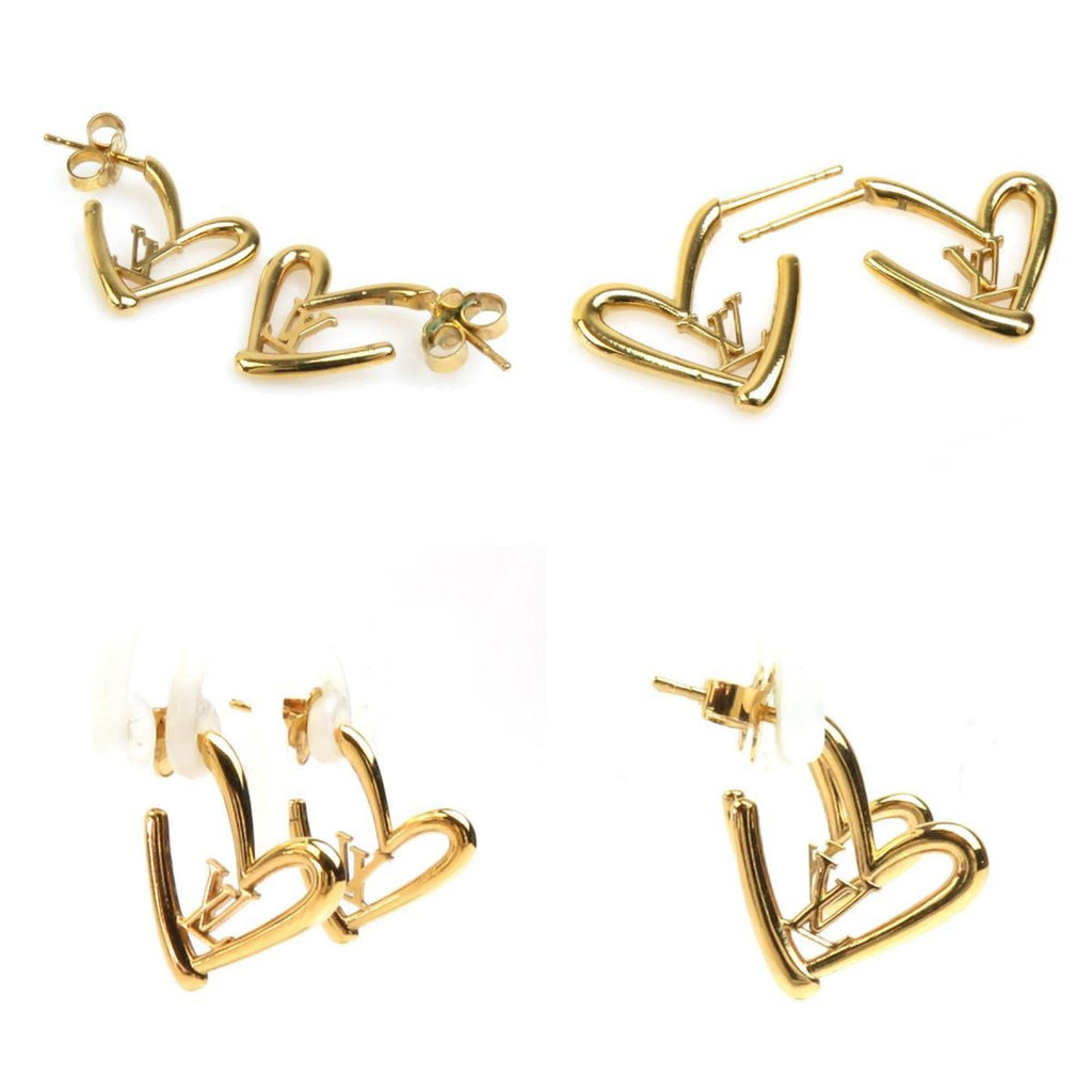 Earrings Gold-Tone Metal