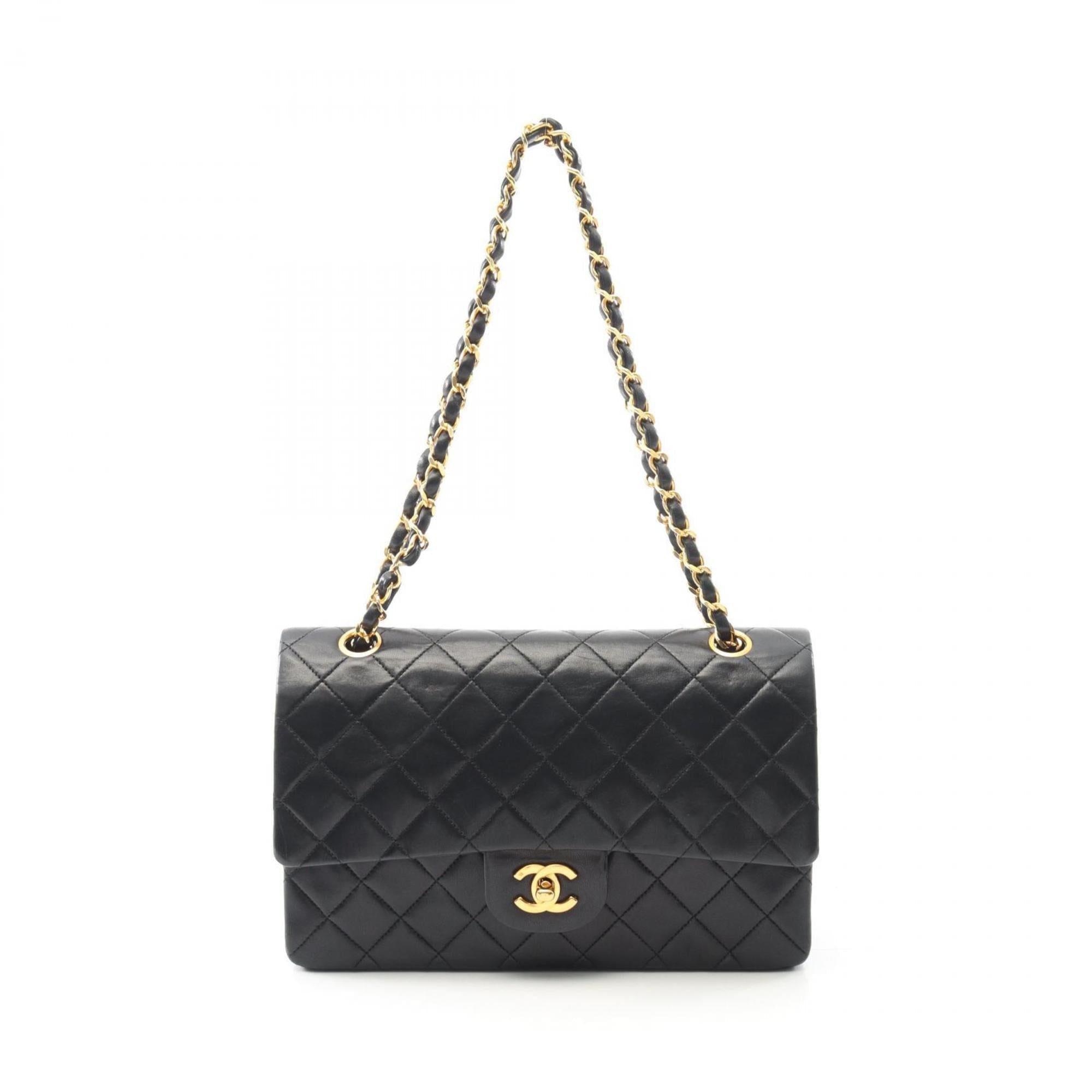 Vintage Classic Double Flap Bag Quilted Lambskin Small