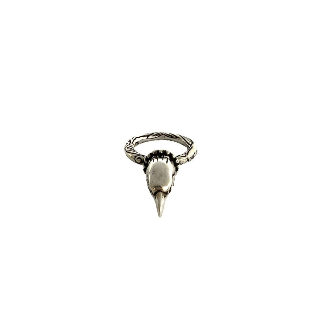 Anger Forest Eagle Head Ring Sterling Silver