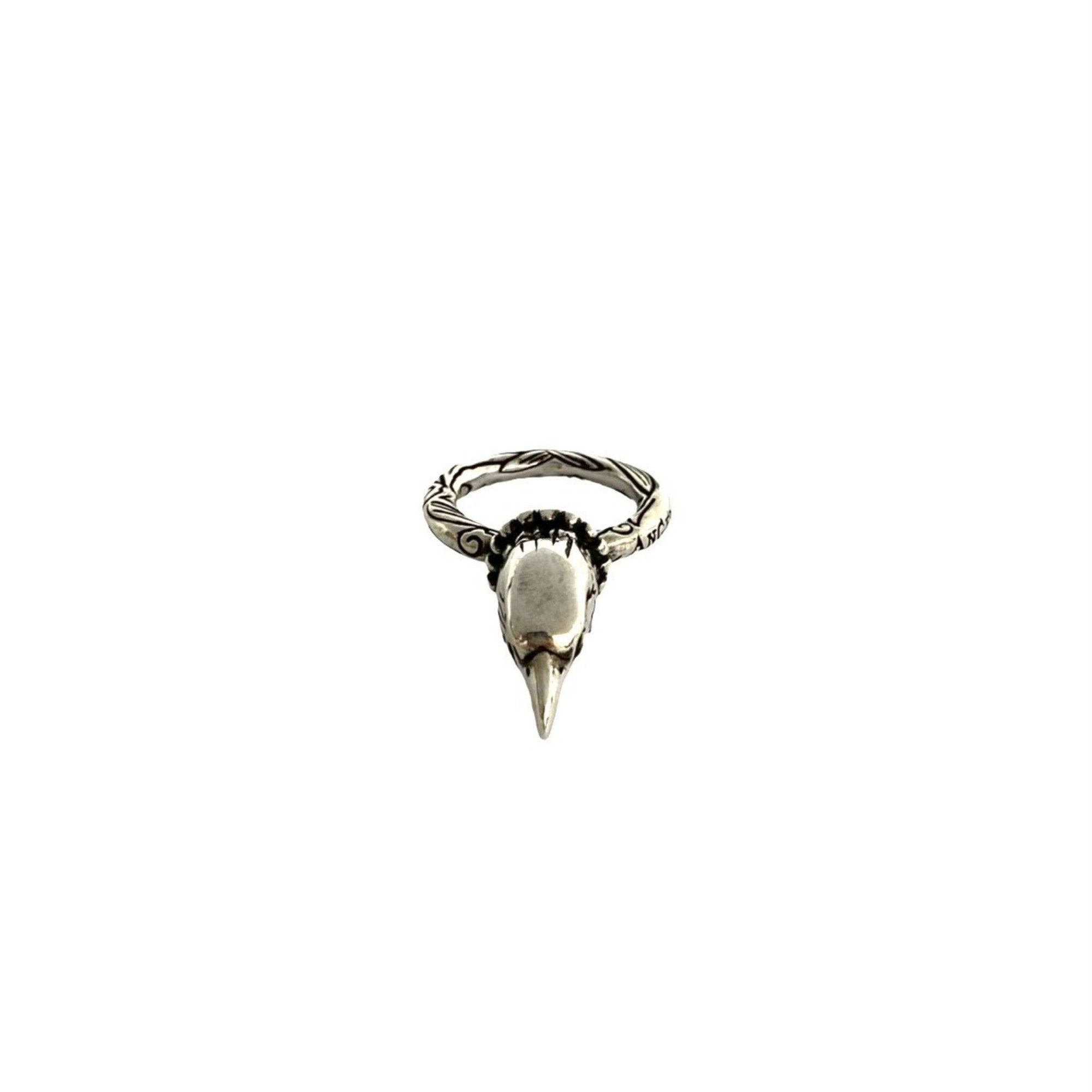 Anger Forest Eagle Head Ring Sterling Silver