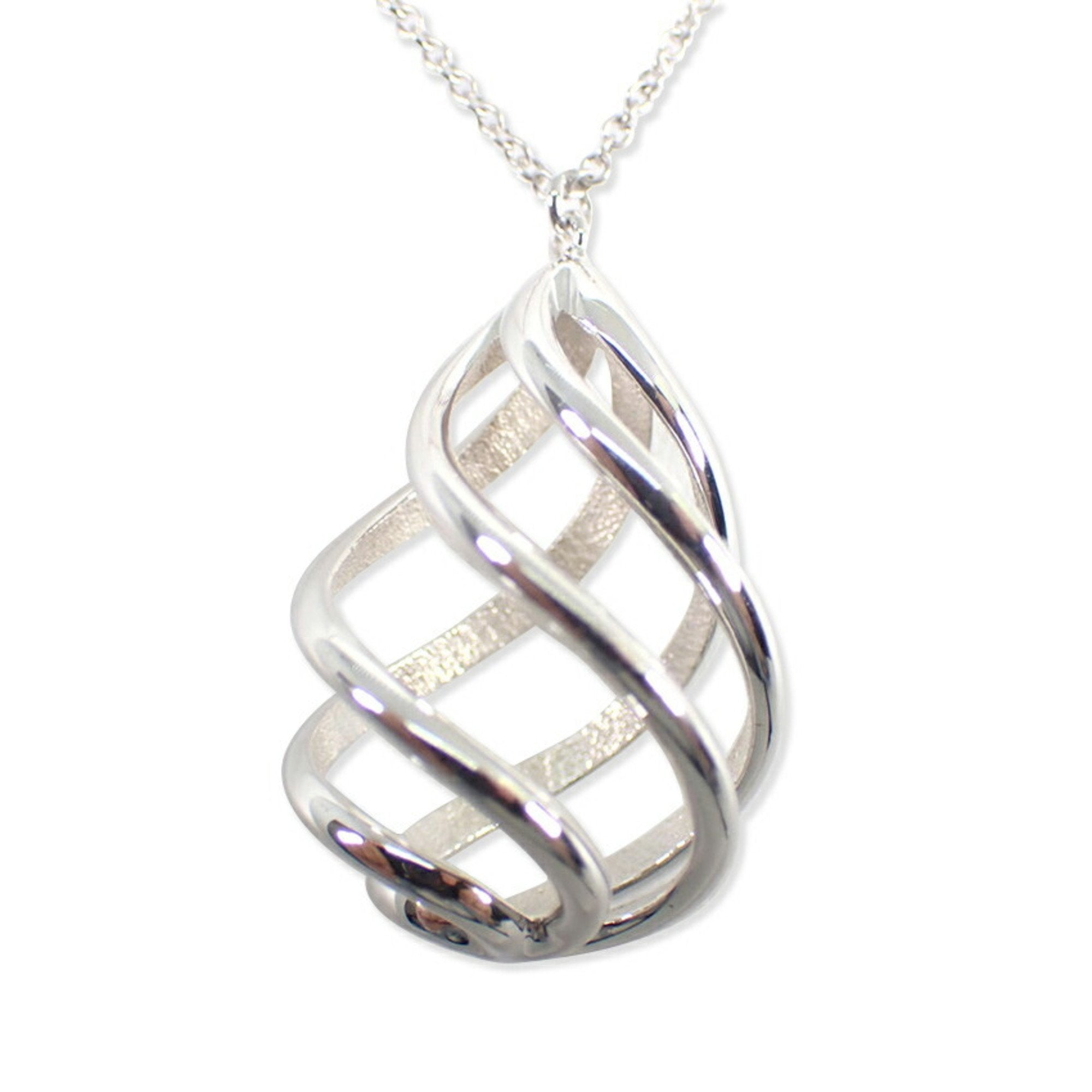 Venice Luce Drop Pendant Necklace Sterling Silver