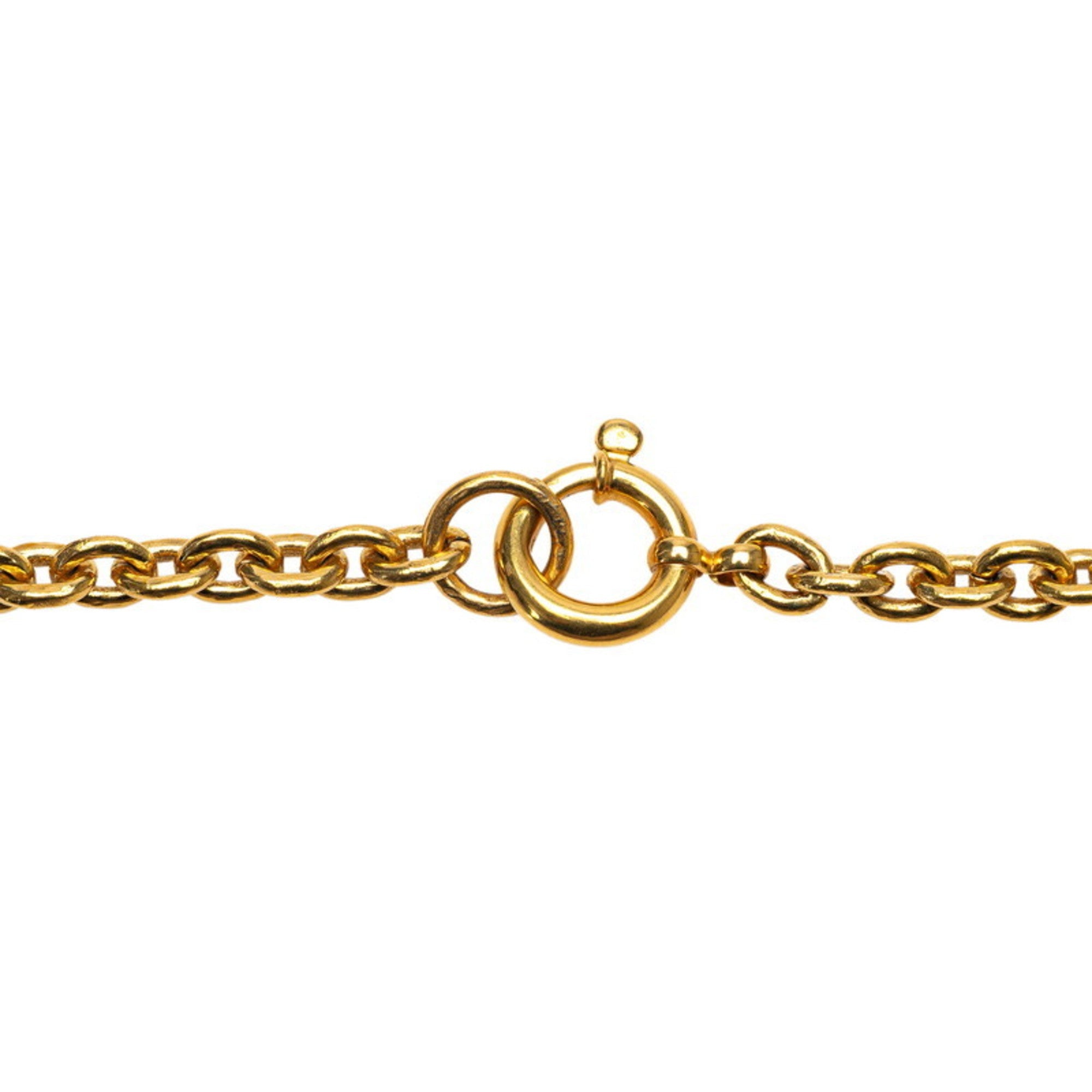 CC Logo Pendant Necklace Metal