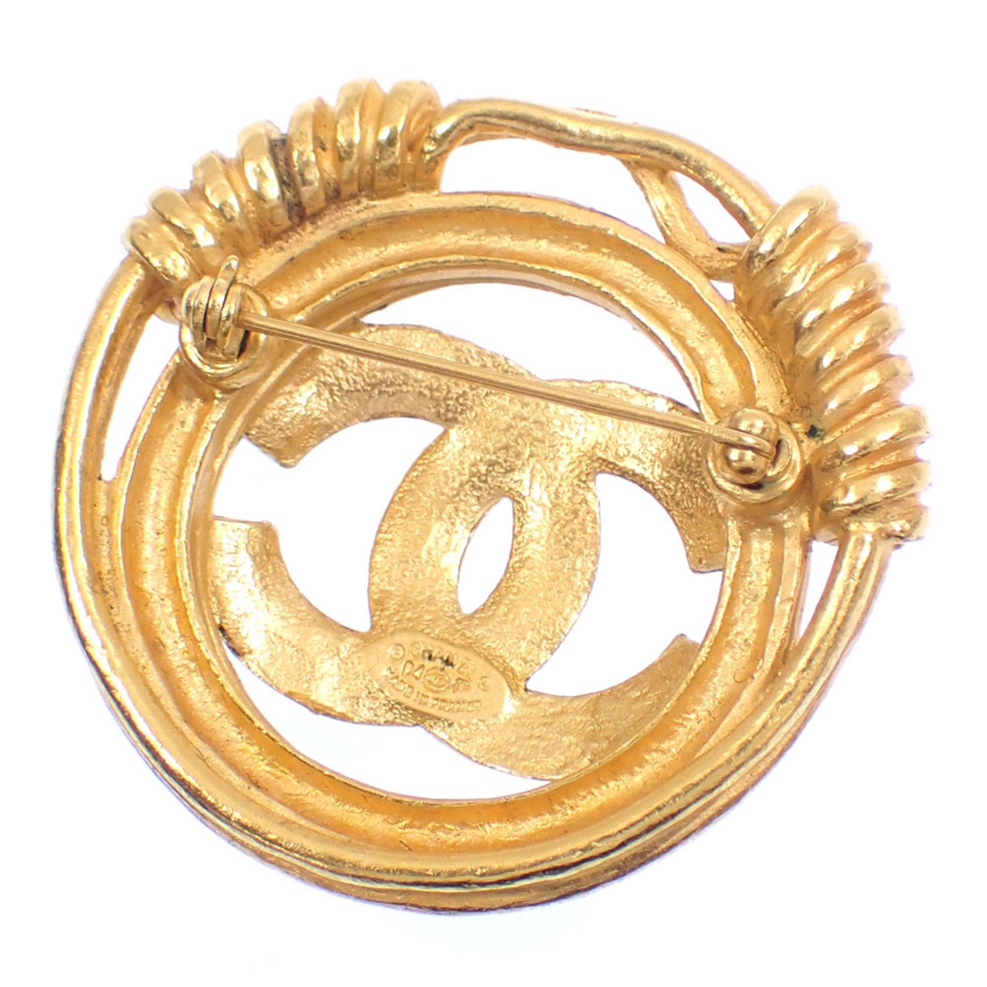 CC Logo Brooch Metal
