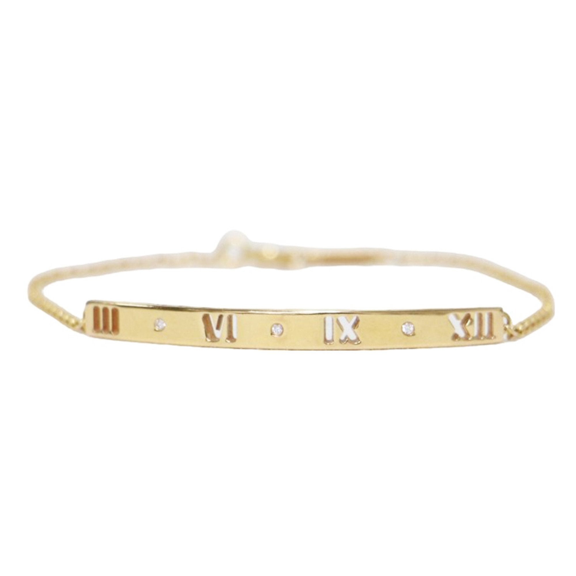Atlas Dog Tag Bracelet 18K Rose Gold