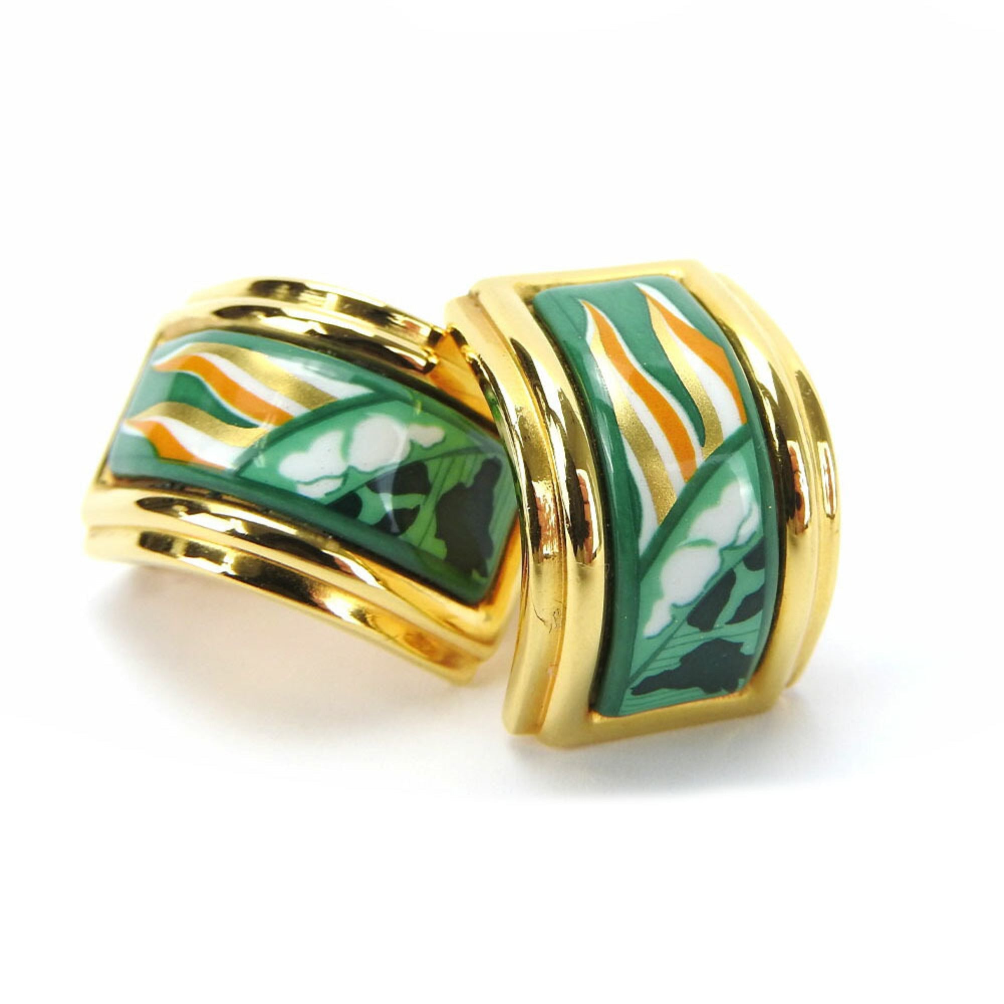 Kara Earrings Cloisonné and Enamel and Metal
